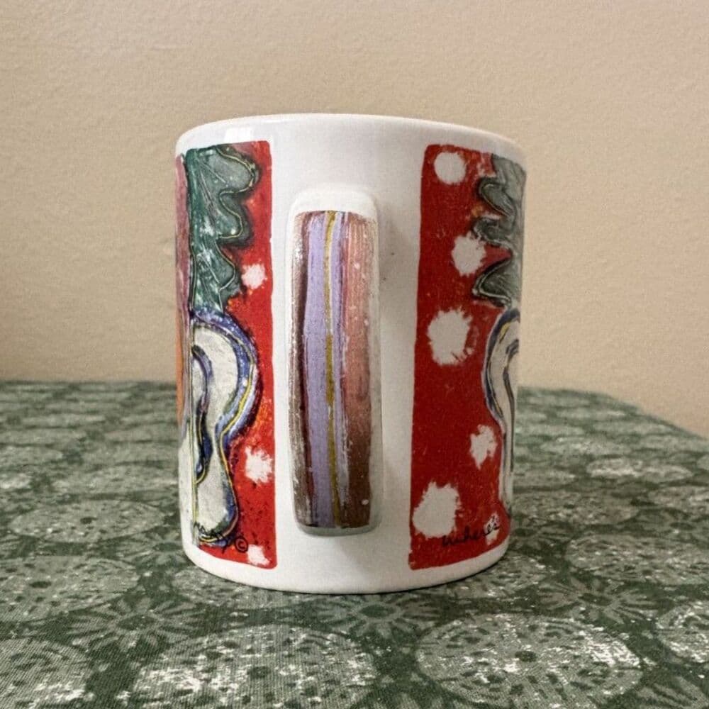 Chaleur Art By Dan May Vintage 90s Colorful "Where’s My Coffee" Mug Cup Abstract - Thumbnail 6