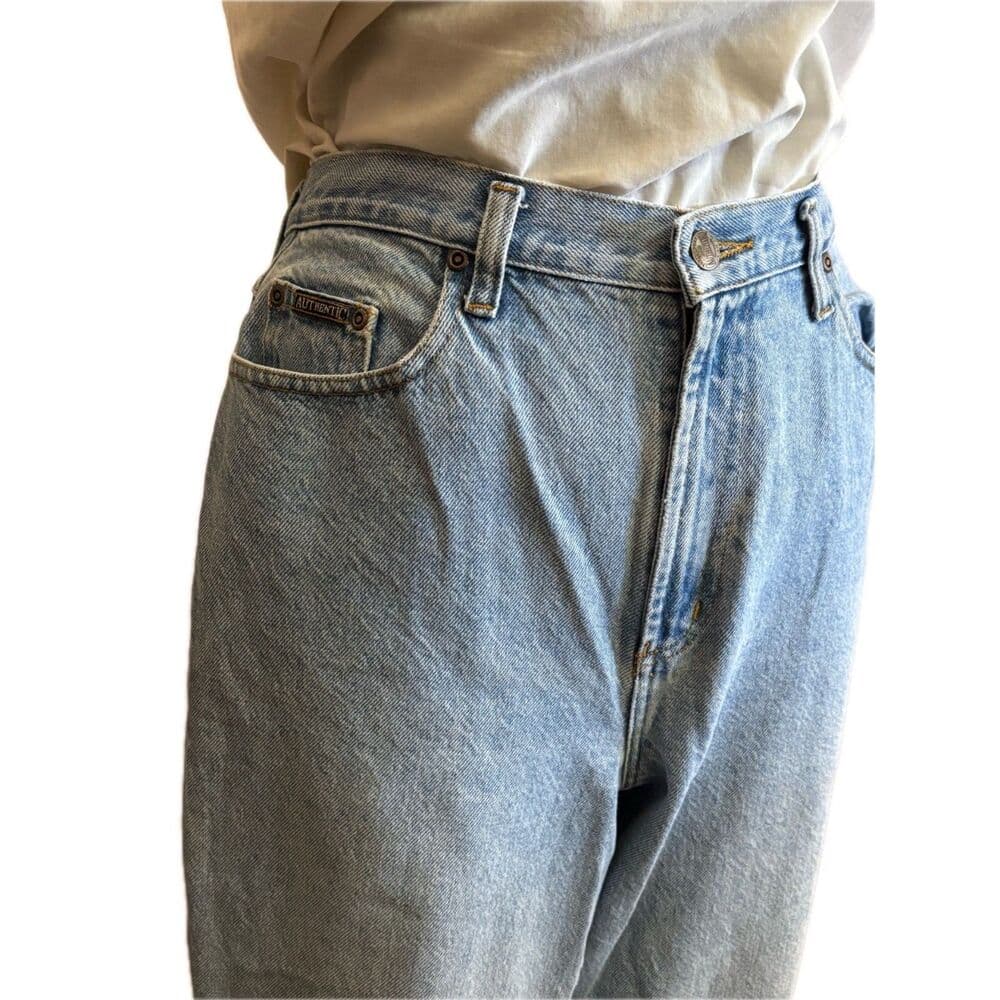 Mom Jeans Light Wash Denim Vtg Paris Sport Club Size 14 - Thumbnail 3