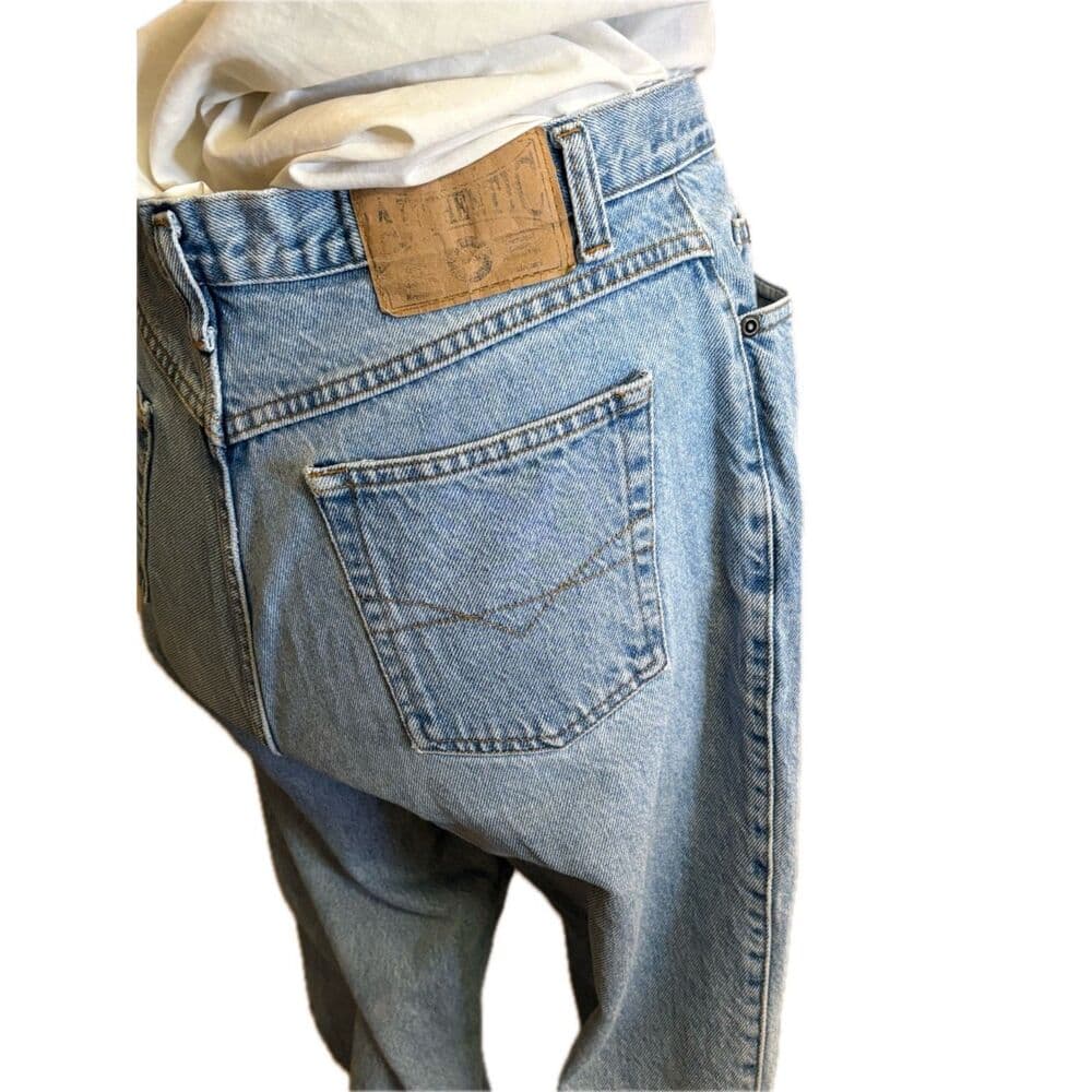 Mom Jeans Light Wash Denim Vtg Paris Sport Club Size 14 - Thumbnail 4
