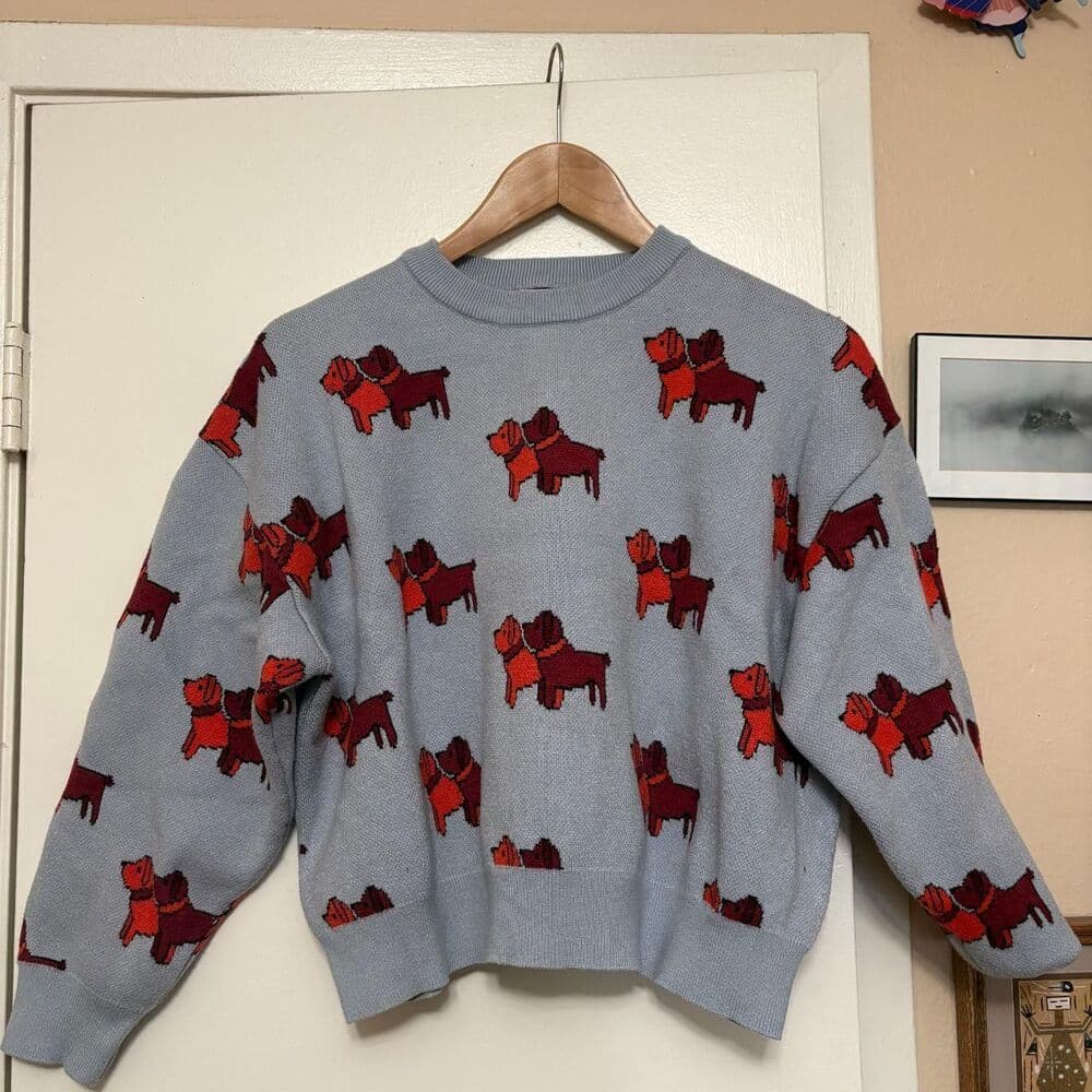Dog Sweatshirt Find-me-now Women's Blue Large - Thumbnail 2