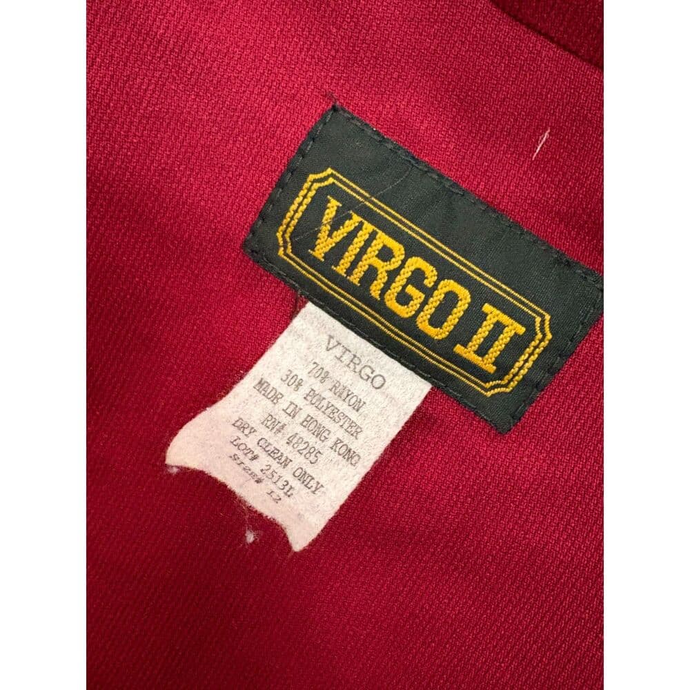 Virgo II Dress Women's Midi Red Military Buttons Acadamia US 12 - Thumbnail 5