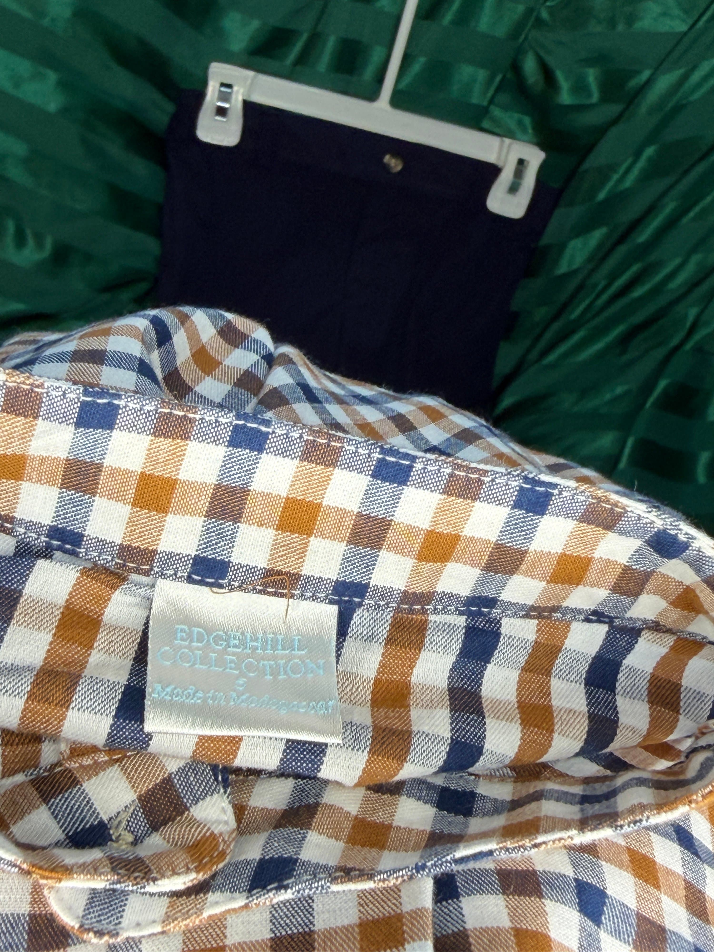 Edgehill Collection Kids Plaid Shirt & Navy Pants Set (Pick your Size and Color) - Thumbnail 6