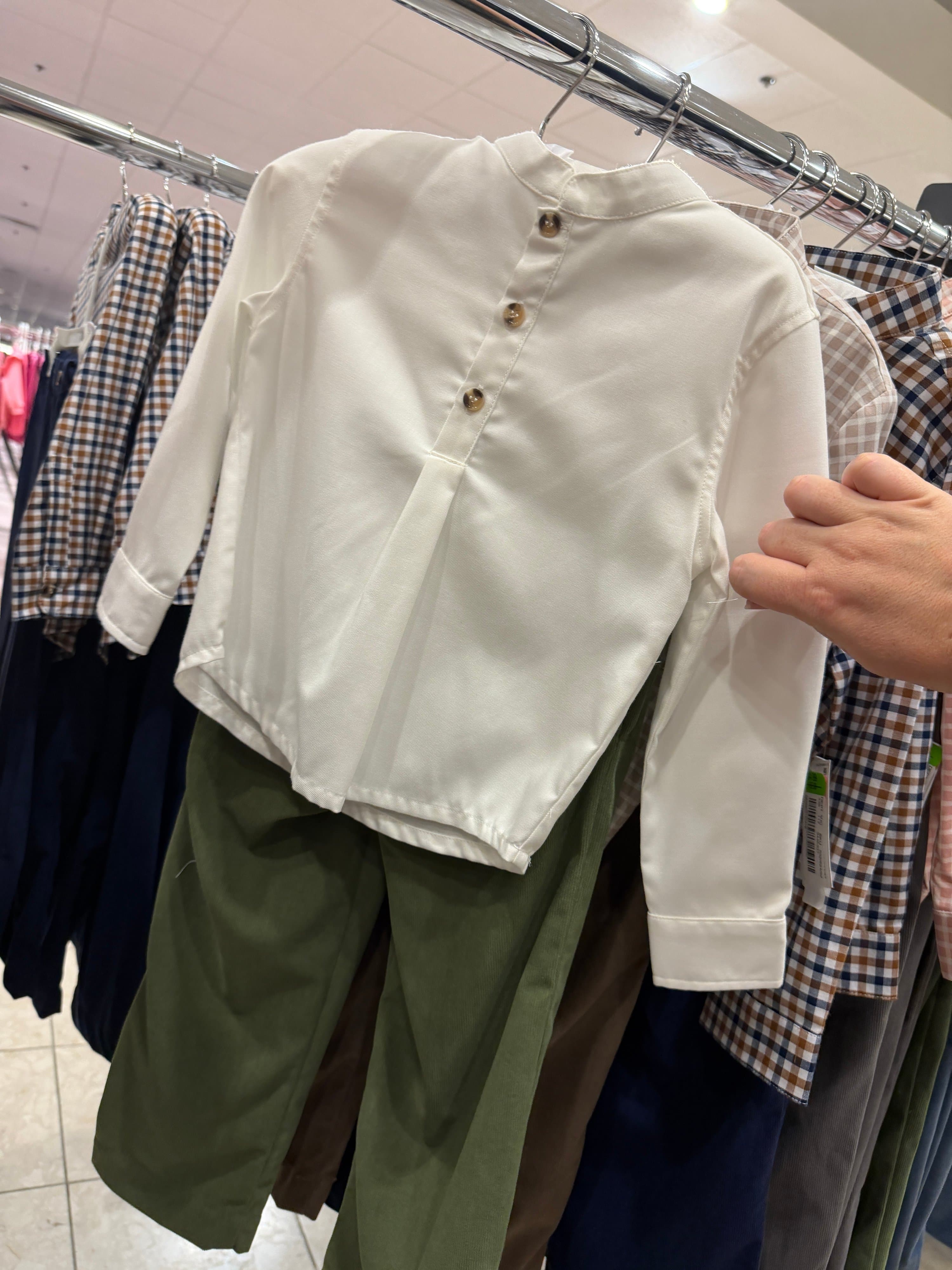 Edgehill Collection Kids Plaid Shirt & Navy Pants Set (Pick your Size and Color) - Thumbnail 7