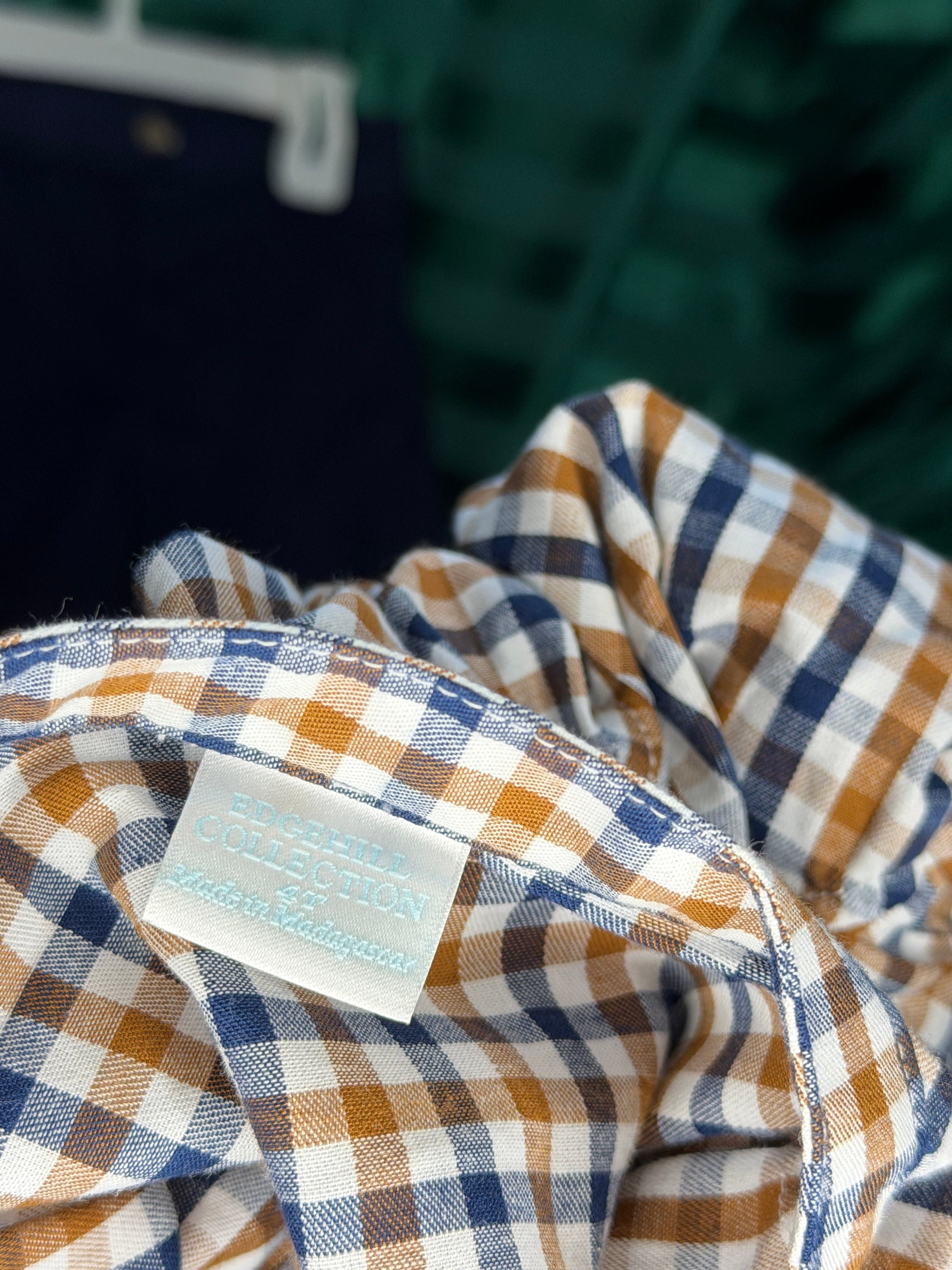 Edgehill Collection Kids Plaid Shirt & Navy Pants Set (Pick your Size and Color) - Thumbnail 9