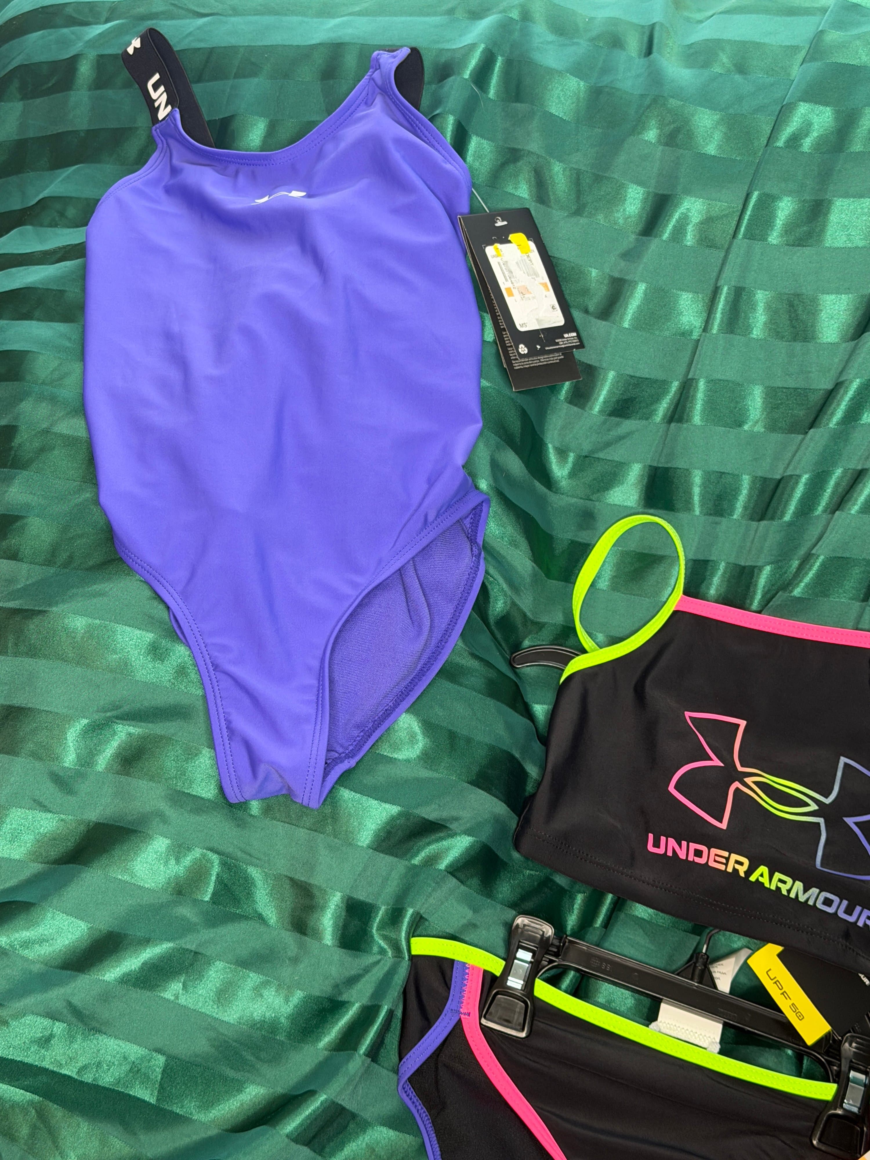 Under Armour Kids Size 7 Swimwear Bundle - Tankini & One-Piece - Thumbnail 6