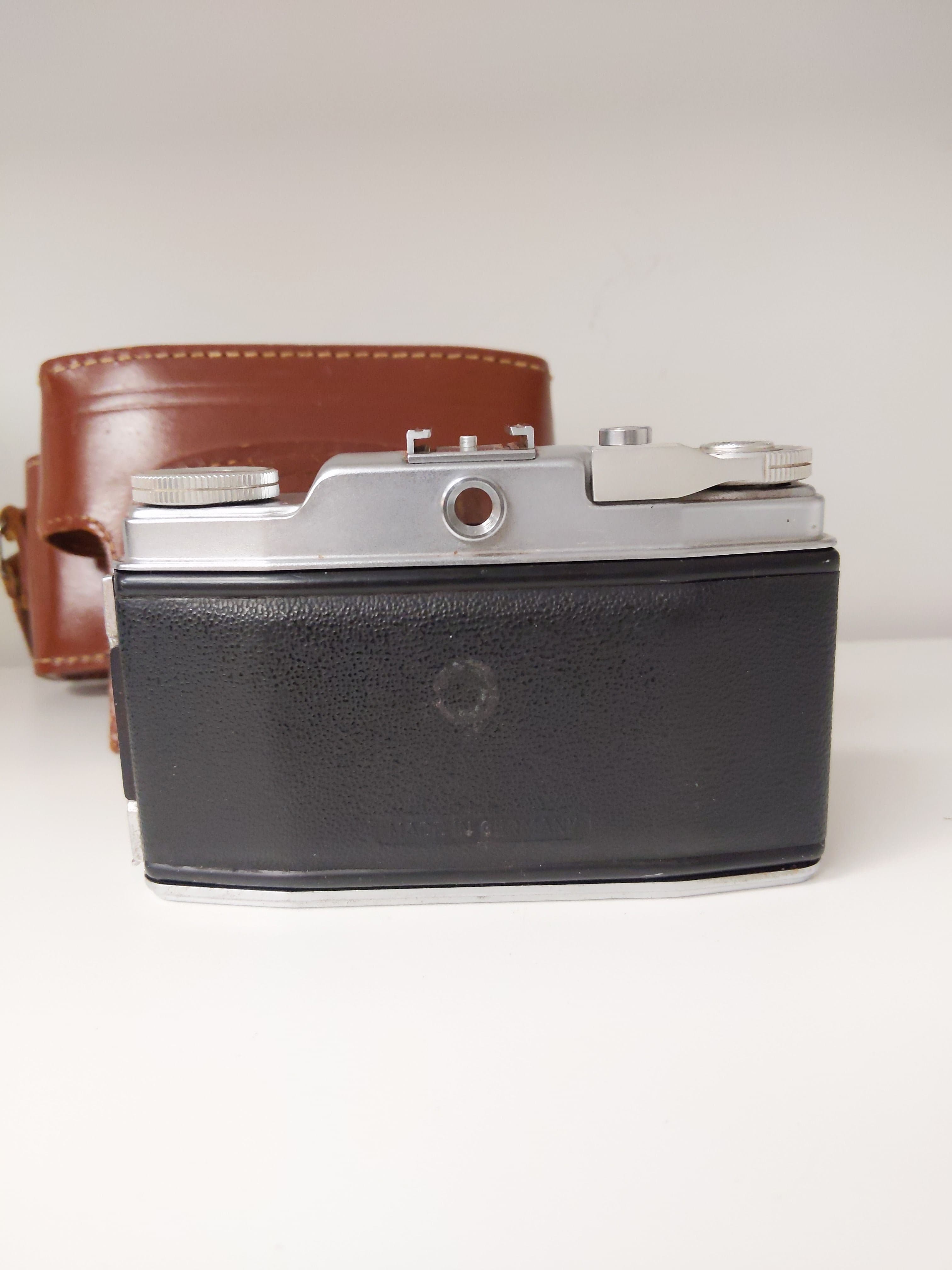 Ansco Memar Pronto 45mm f/2.8 Lens 35mm Film Camera w/ Leather Case #1017 - Thumbnail 2