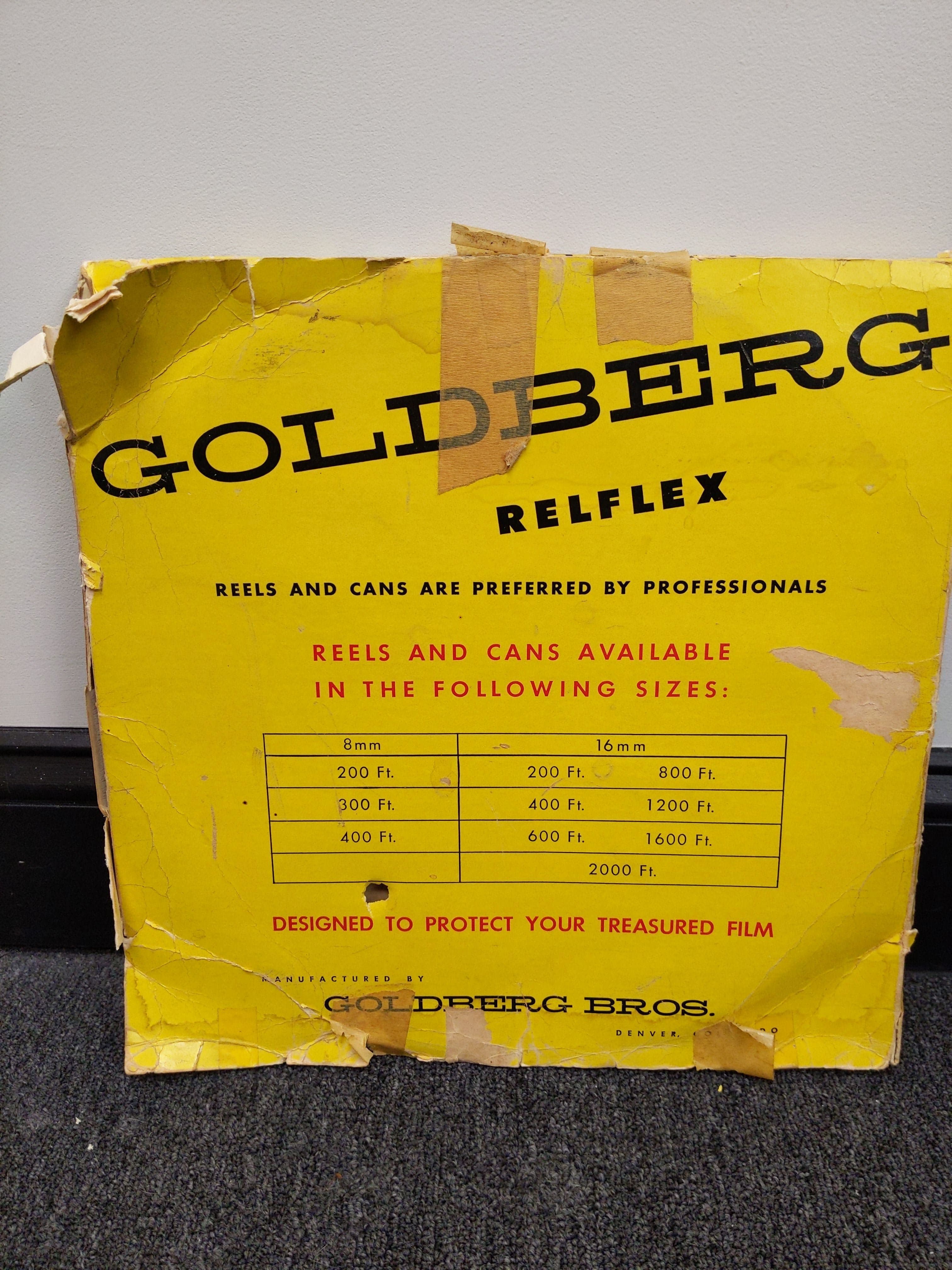 Goldberg Bros Relflex Movie Film Reel for 16mm Film (2000ft) w/ Original Box #1037 - Thumbnail 3