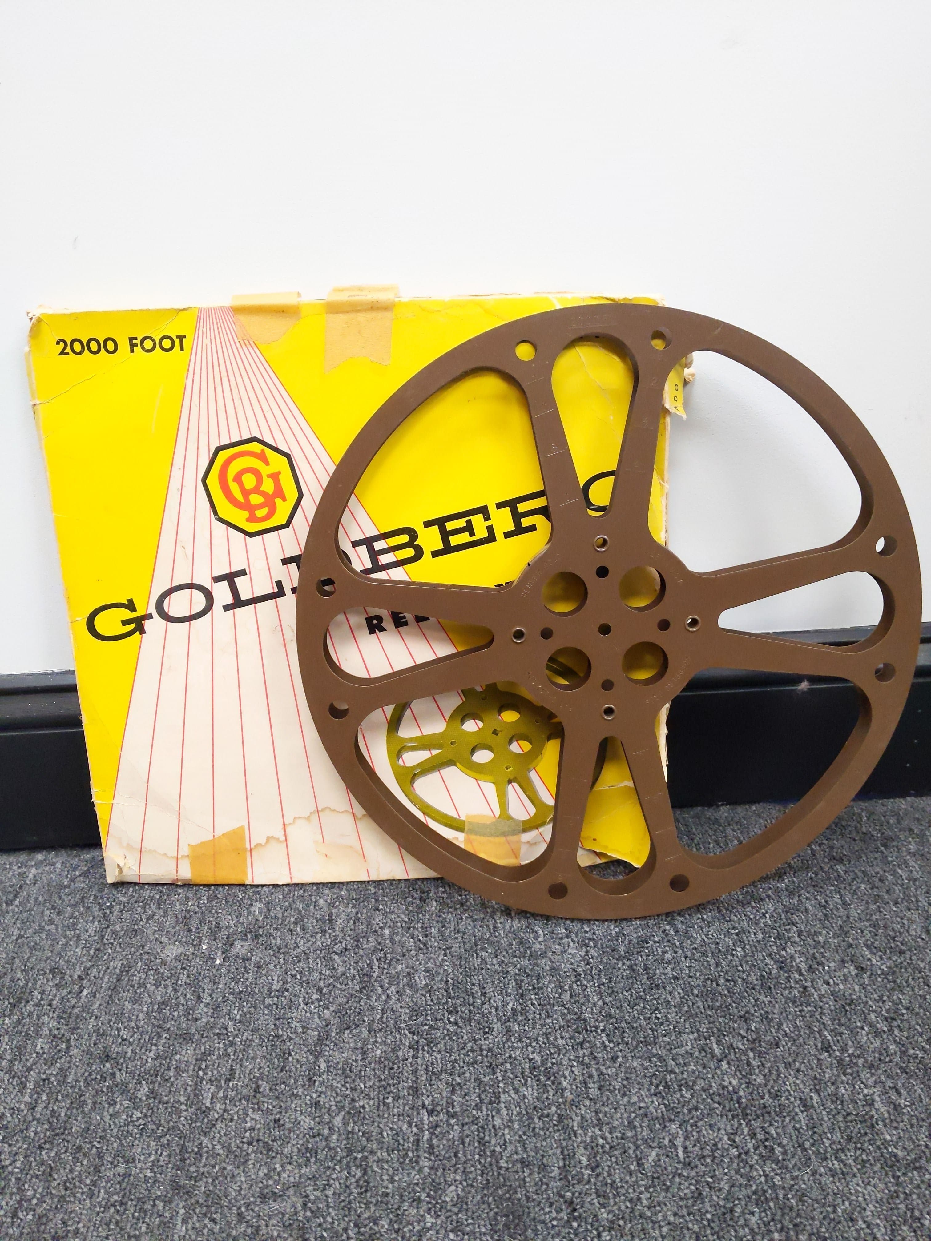 Goldberg Bros Relflex Movie Film Reel for 16mm Film (2000ft) w/ Original Box #1037