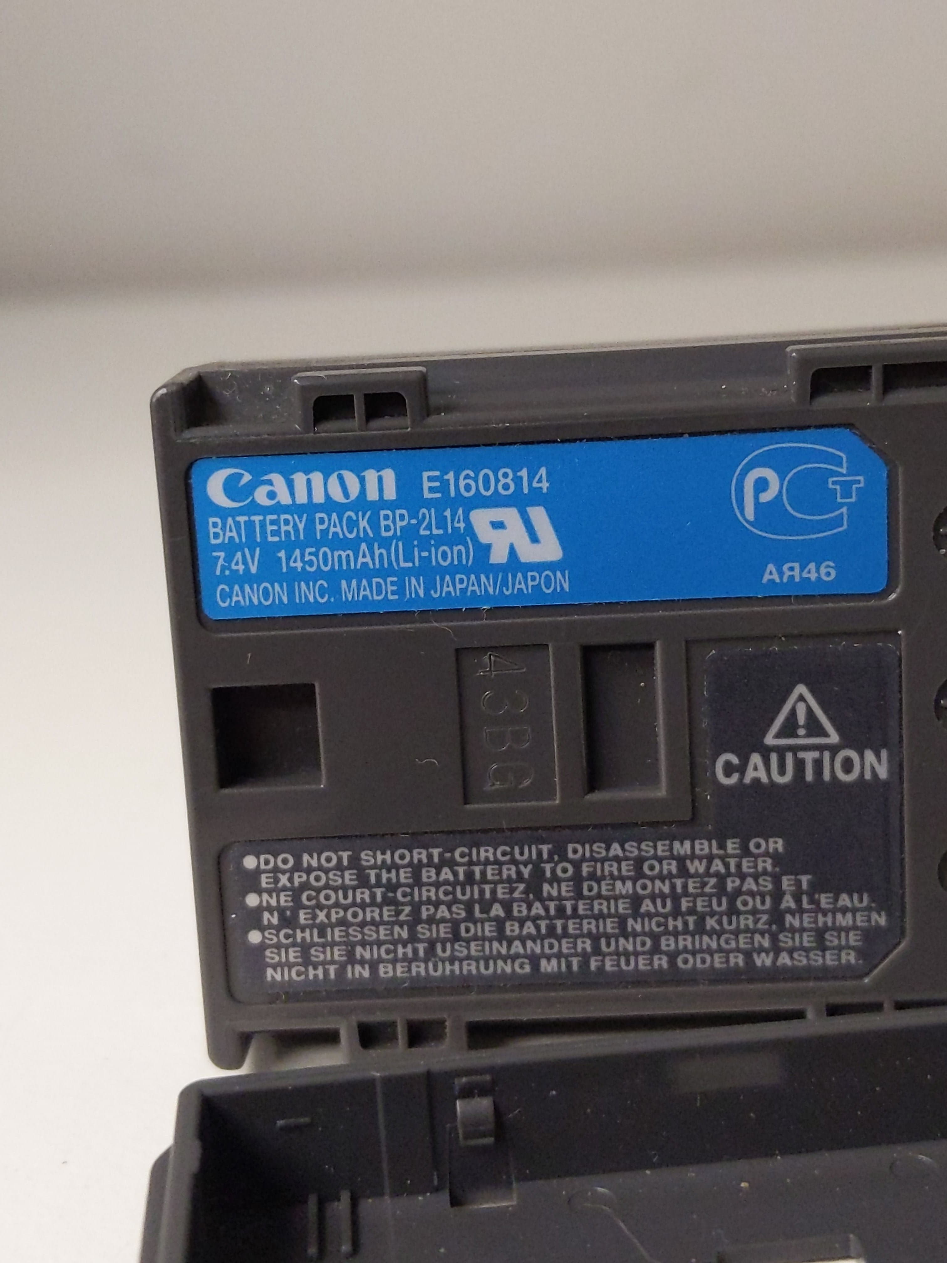 Canon Li-Ion Battery Pack BP-2L14 for Canon ZR300 Camcorder #0990 - Thumbnail 3