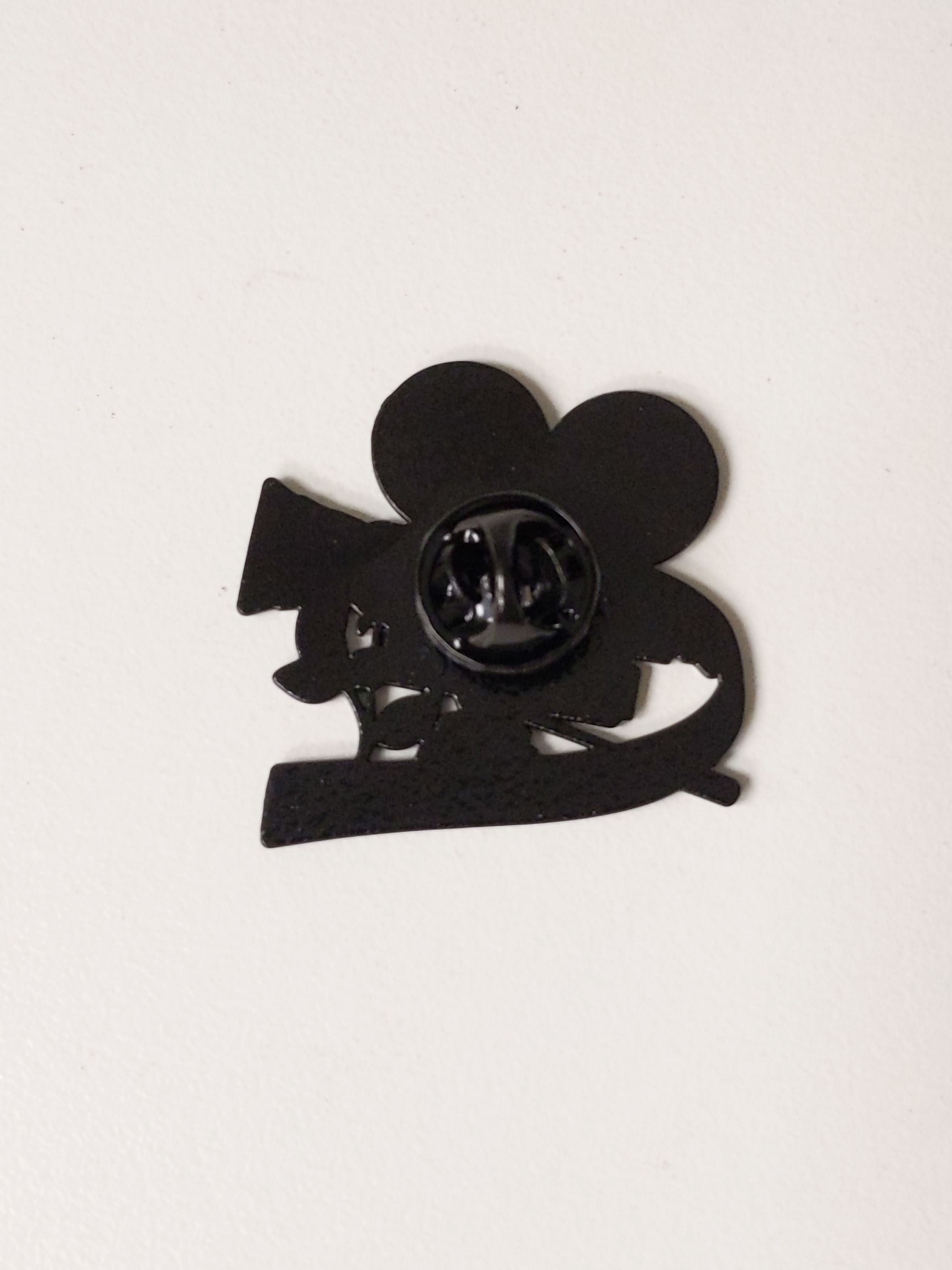 "Nice Day" Teal Movie Camera w/ Rose Enamel Pin #0941 - Thumbnail 2