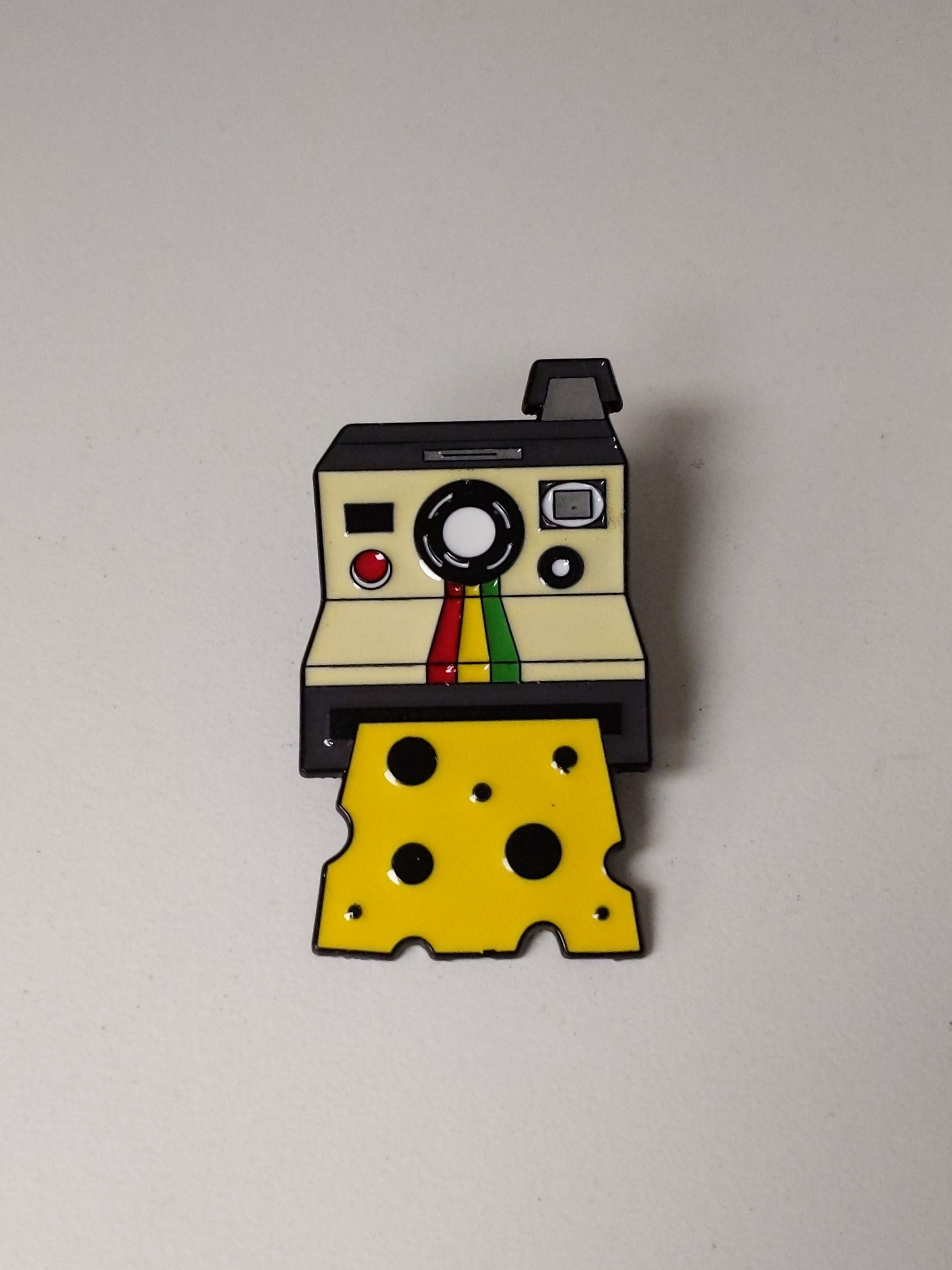 Polaroid Cheese Enamel Pin #0972