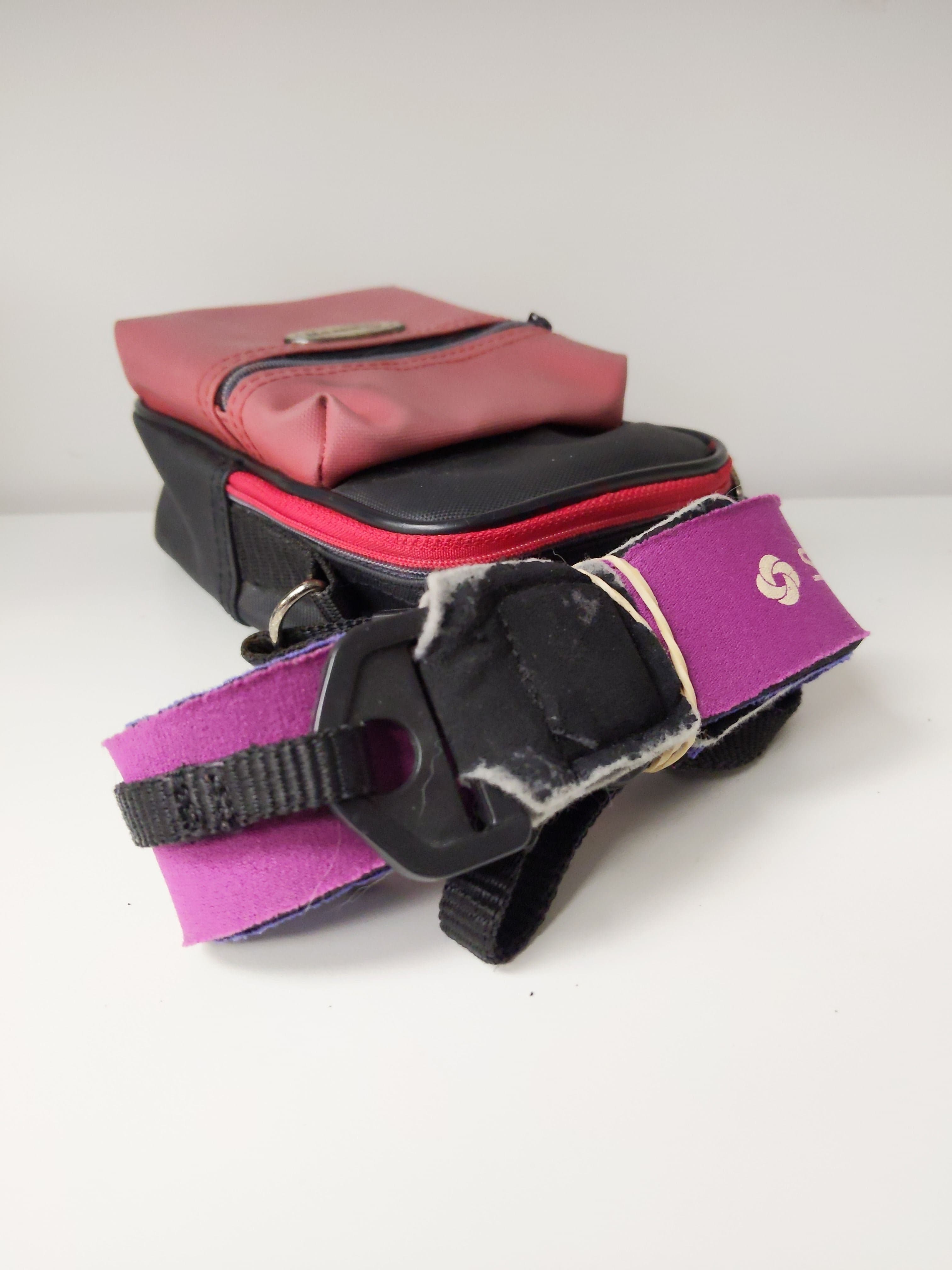 Red Canon Bag w/ Magenta Samsonite Strap #0893 - Thumbnail 2