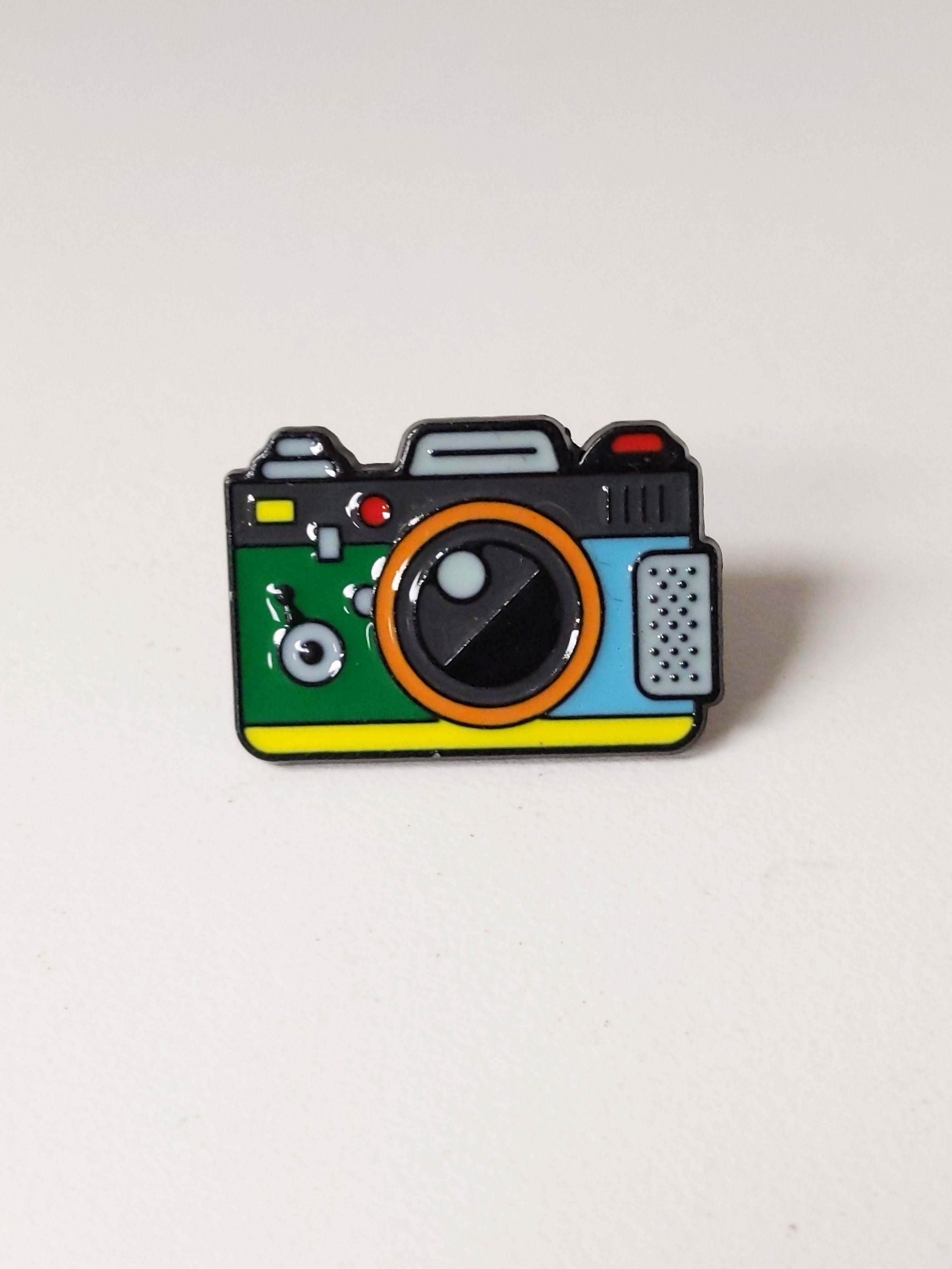 Multicolor Camera Enamel Pin #0932
