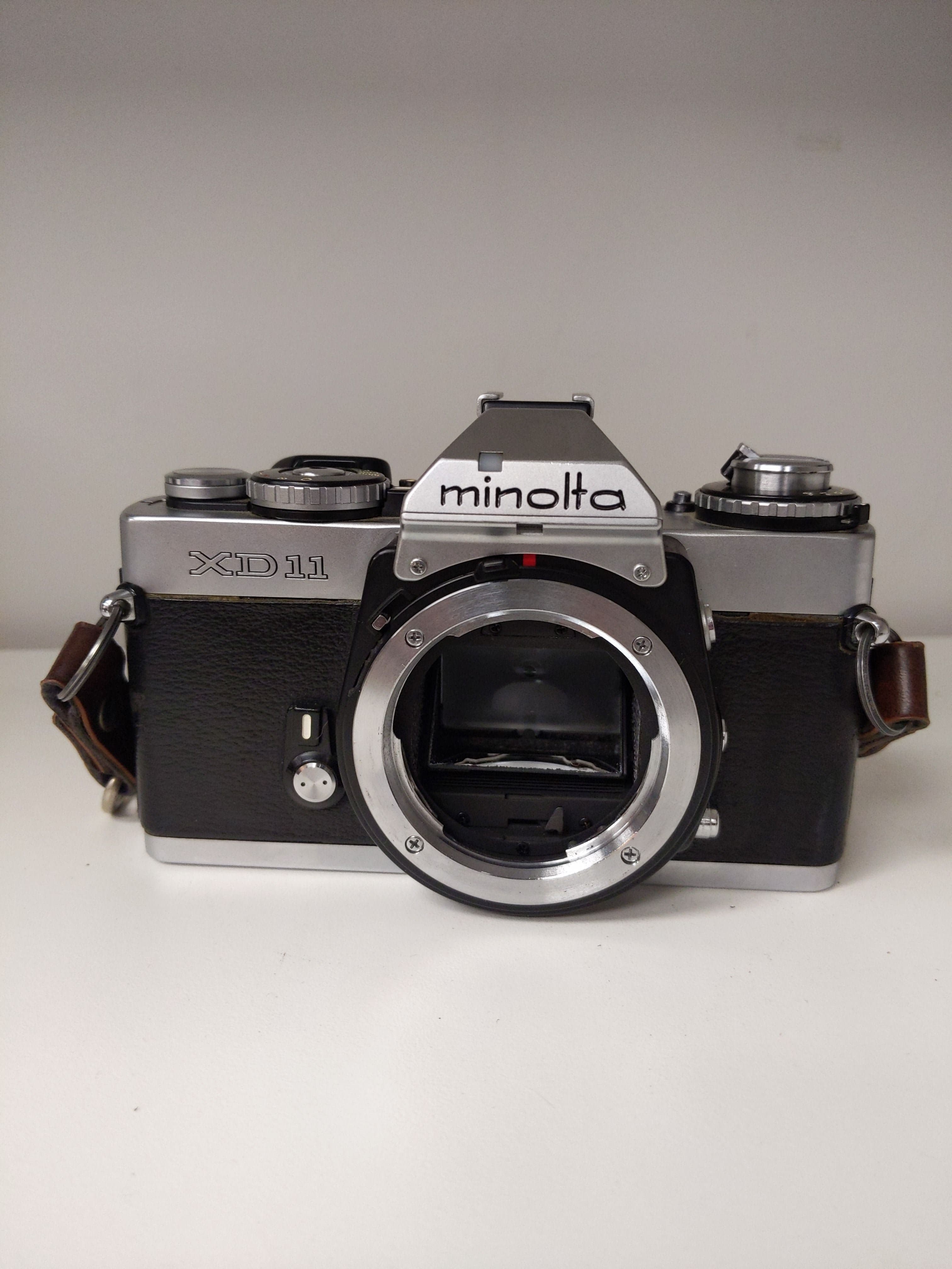 Minolta XD-11 35mm Film Camera w/ Leather Strap (Body Only) #0840
