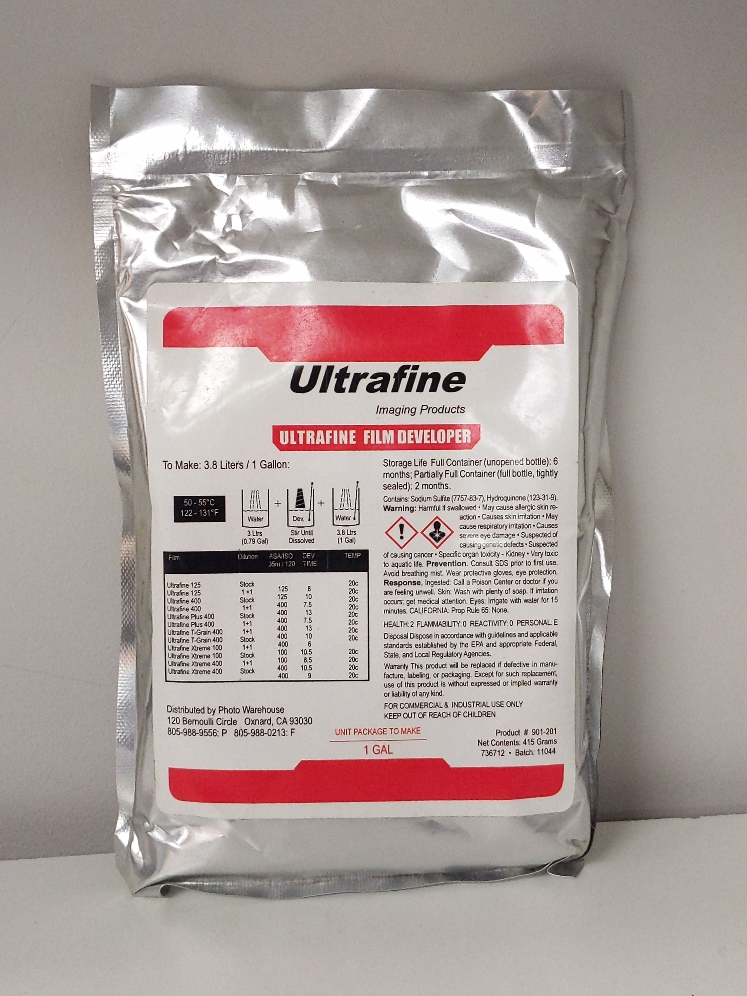 Ultrafine B&W Film Developer Powder (Makes 1 Gal) #0818