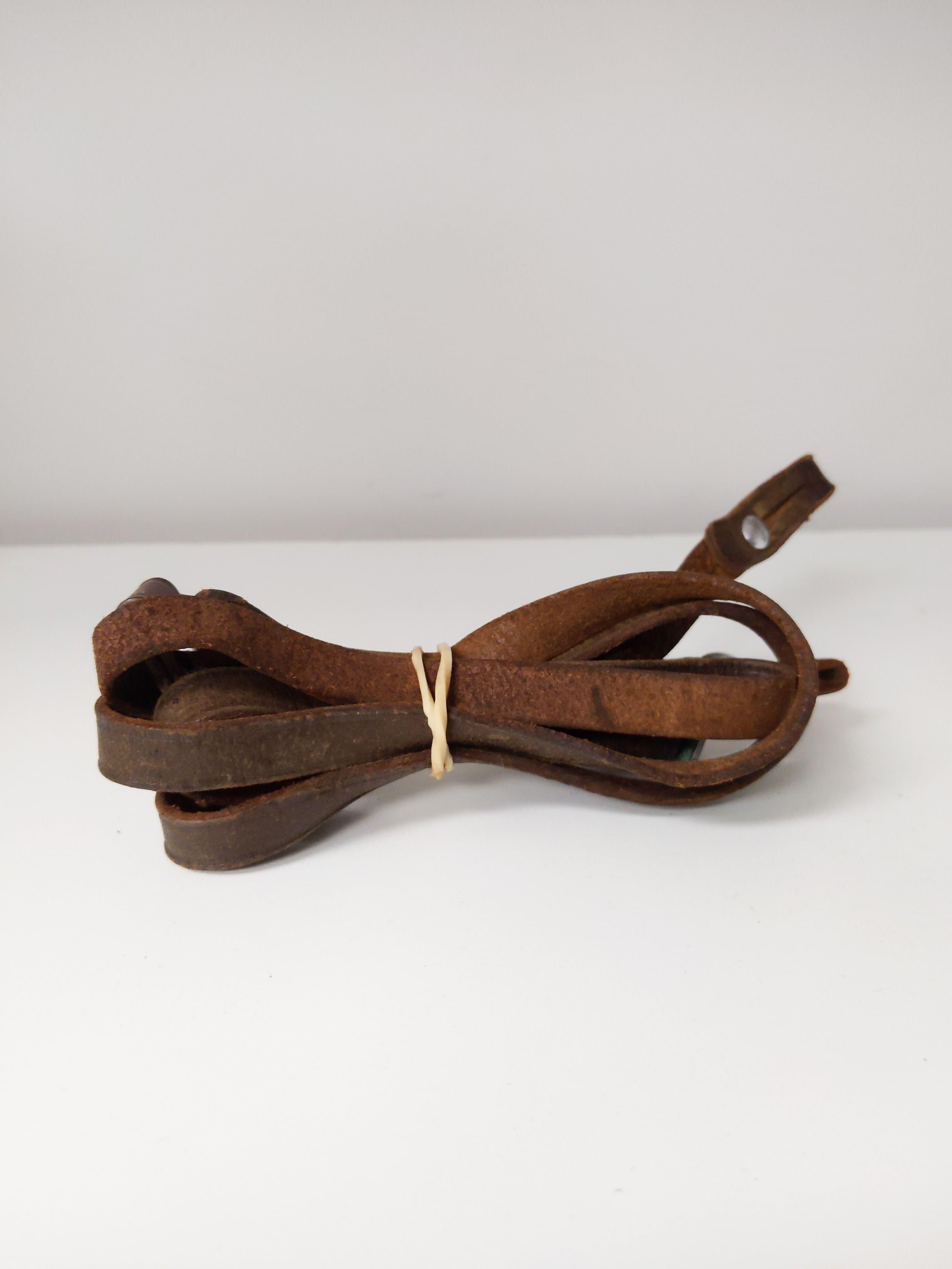 Thin Leather Camera Strap (Brown) #0784 - Thumbnail 2