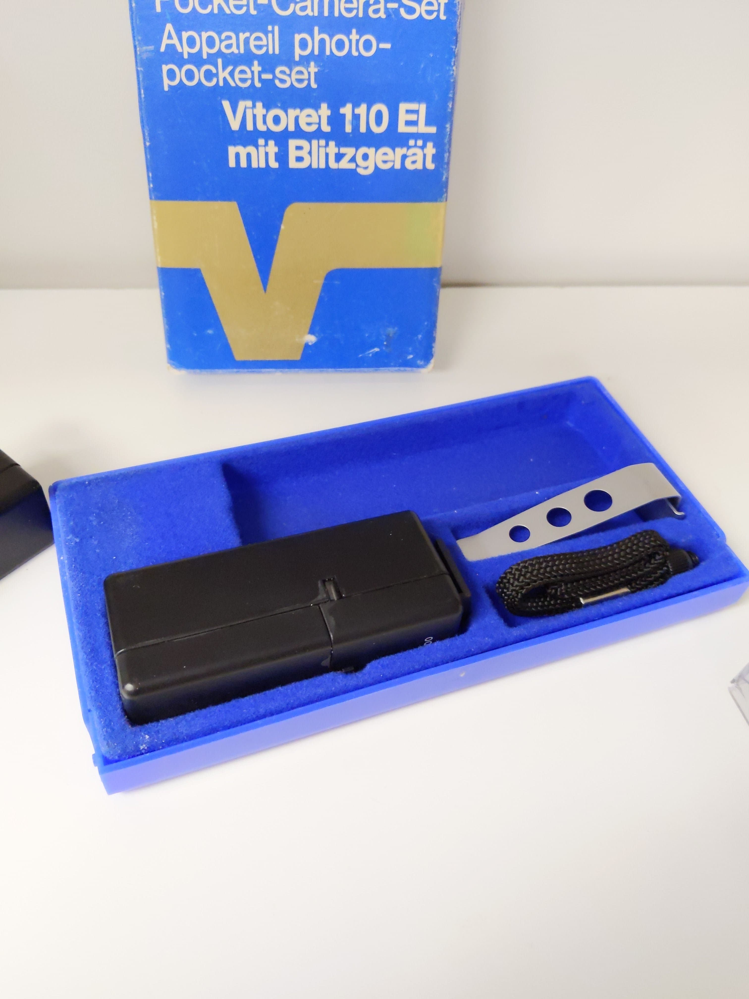 Voigtlander Vitoret 110 EL Film Camera Kit w/ Box, Case, Flash, Strap, & Clip #0764 - Thumbnail 3