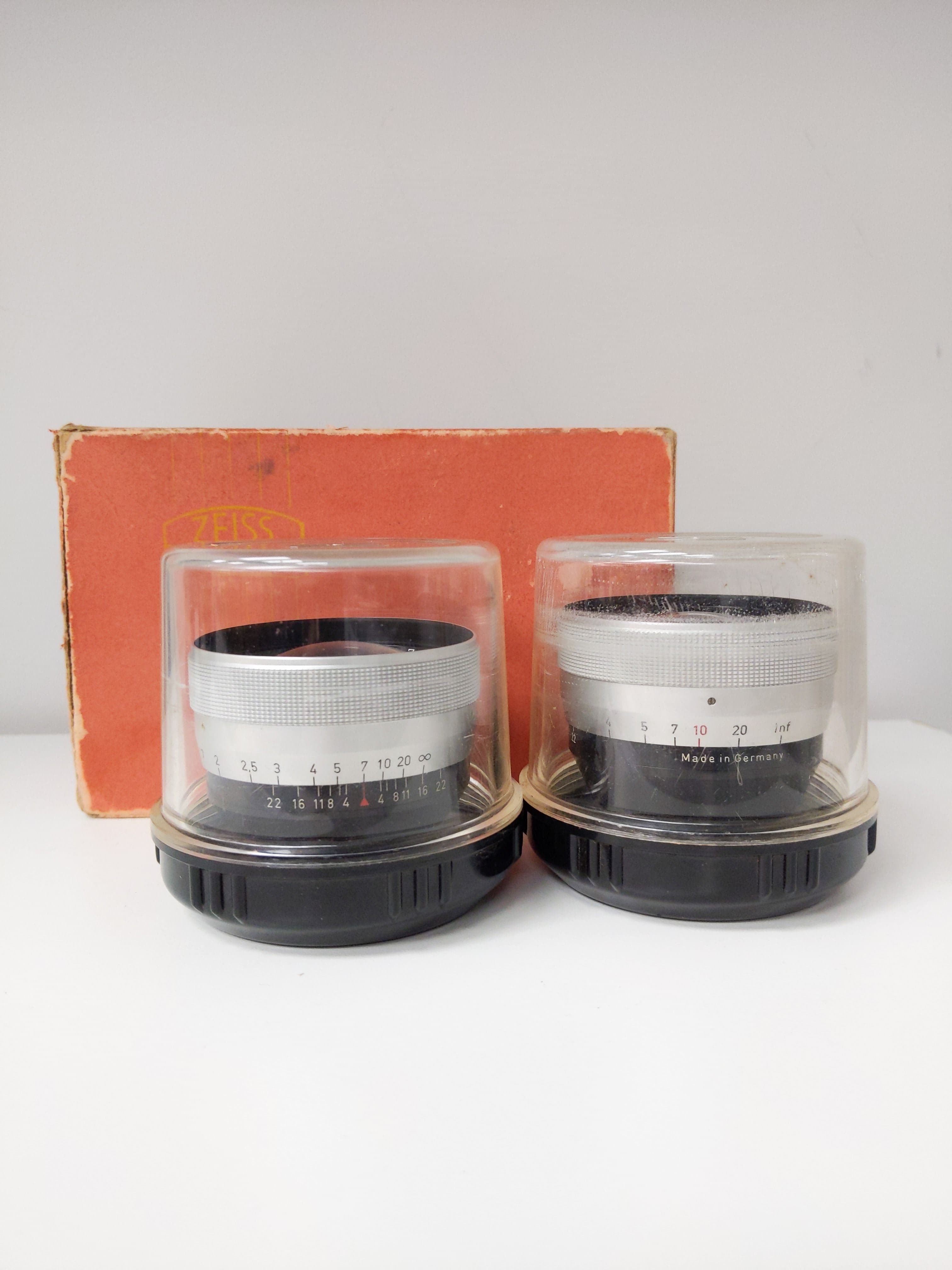 Zeiss Ikon Pantar Interchangable 30mm f/4 & 75mm f/4 Lens Kit w/ Box (Contaflex Alpha/Beta/Prima Mount) #0686