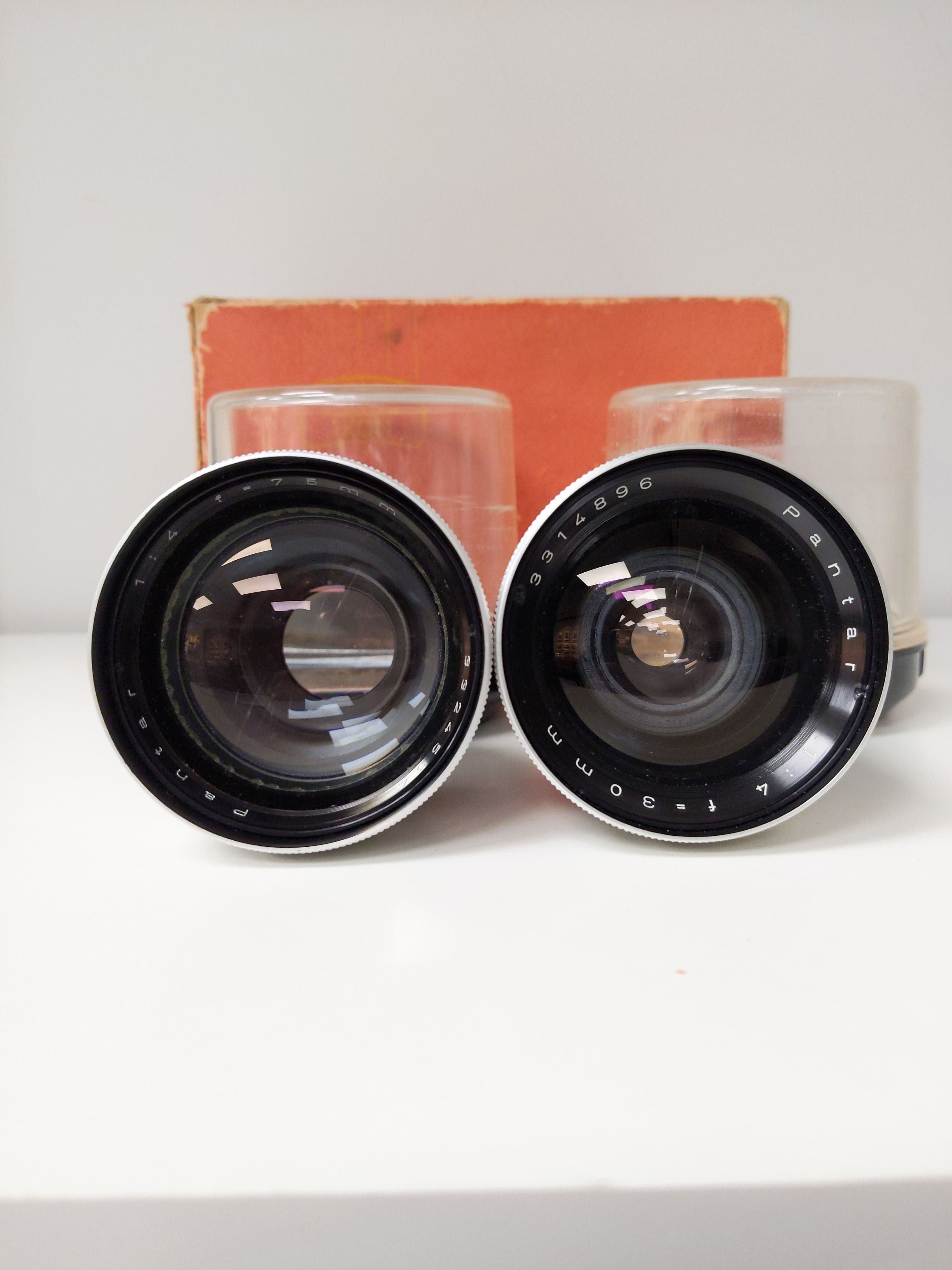 Zeiss Ikon Pantar Interchangable 30mm f/4 & 75mm f/4 Lens Kit w/ Box (Contaflex Alpha/Beta/Prima Mount) #0686 - Thumbnail 3