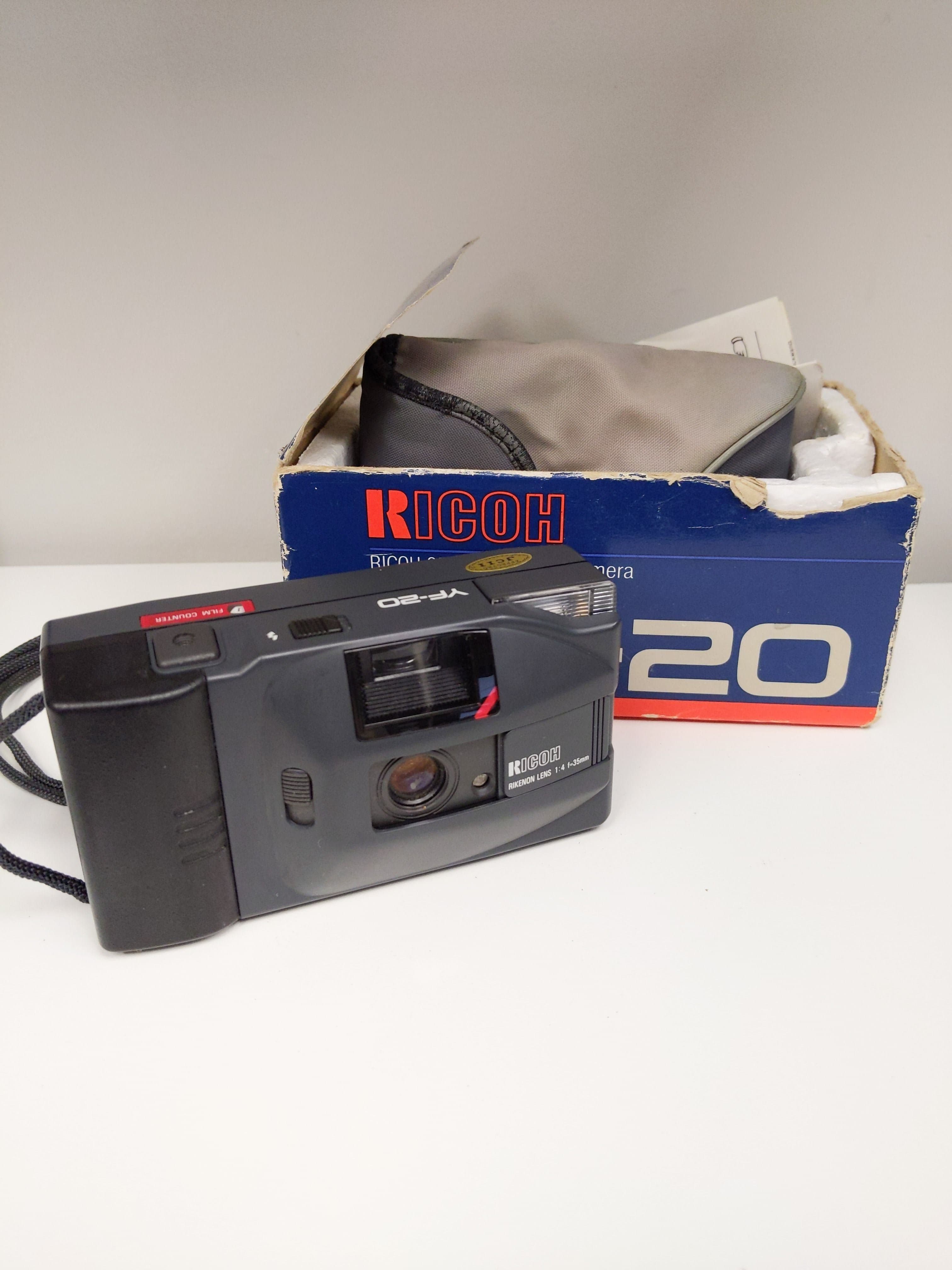 Ricoh YF-20 Point & Shoot Electronic 35mm Camera w/ Case, Strap, & Partial Original Box #0671 - Thumbnail 4