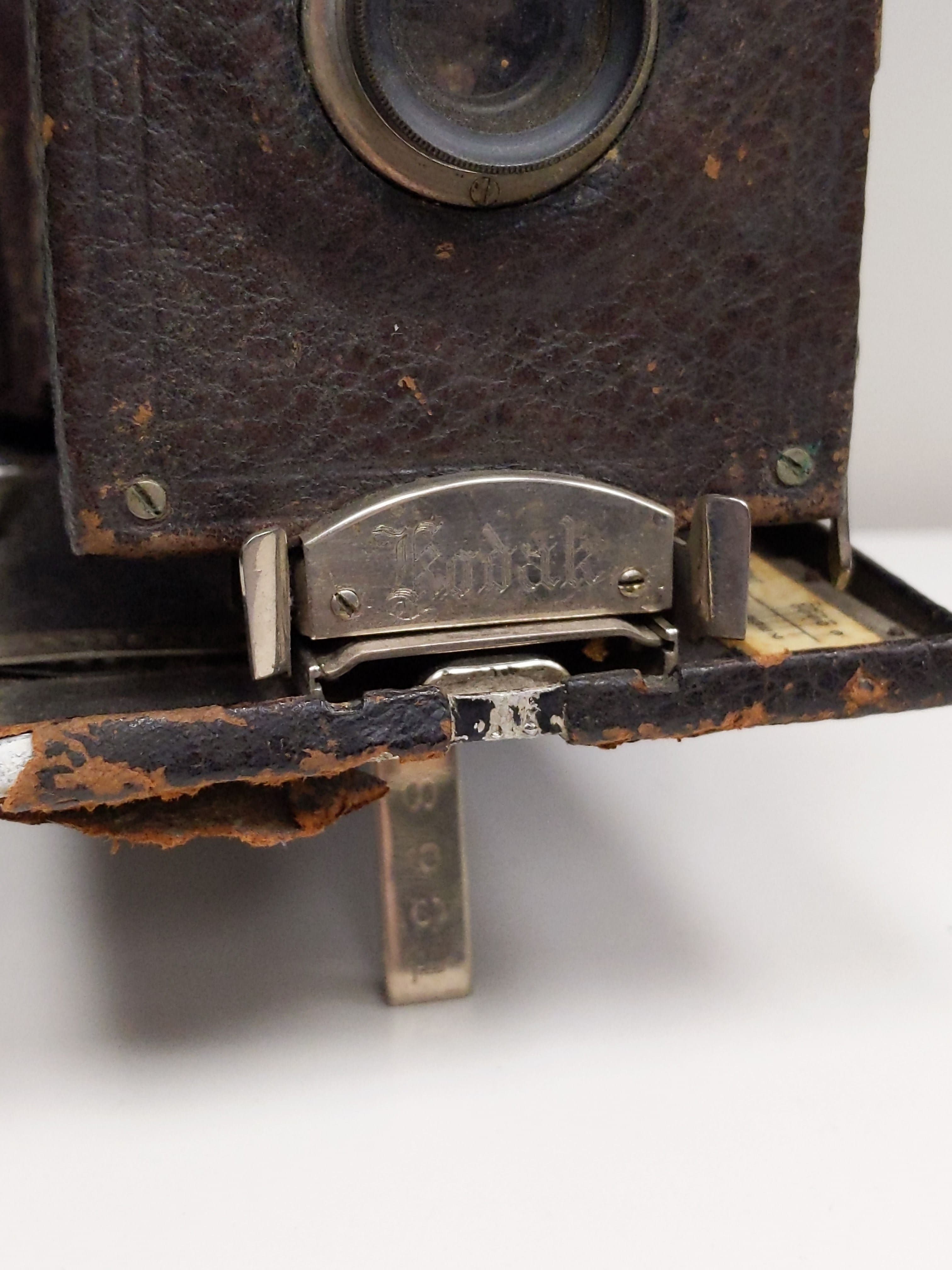 Kodak 1900 No.3 Folding Pocket Model A w/ Leather Lensboard 118 Film Camera #0446 - Thumbnail 2