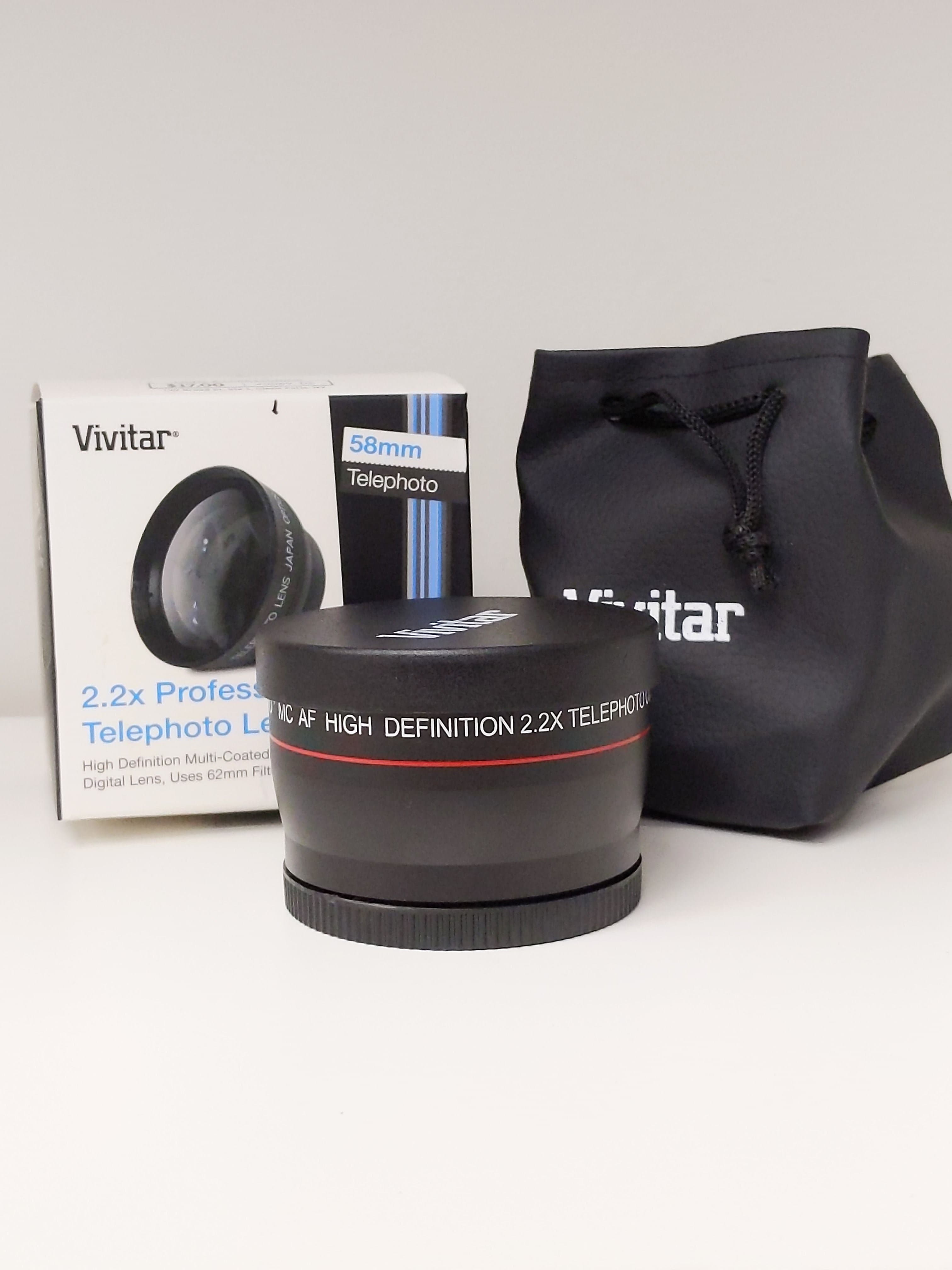 Vivitar 2.2x Professional Telephoto Lens Attachment w/ Original Box & Bag (58mm) #0069 - Thumbnail 2