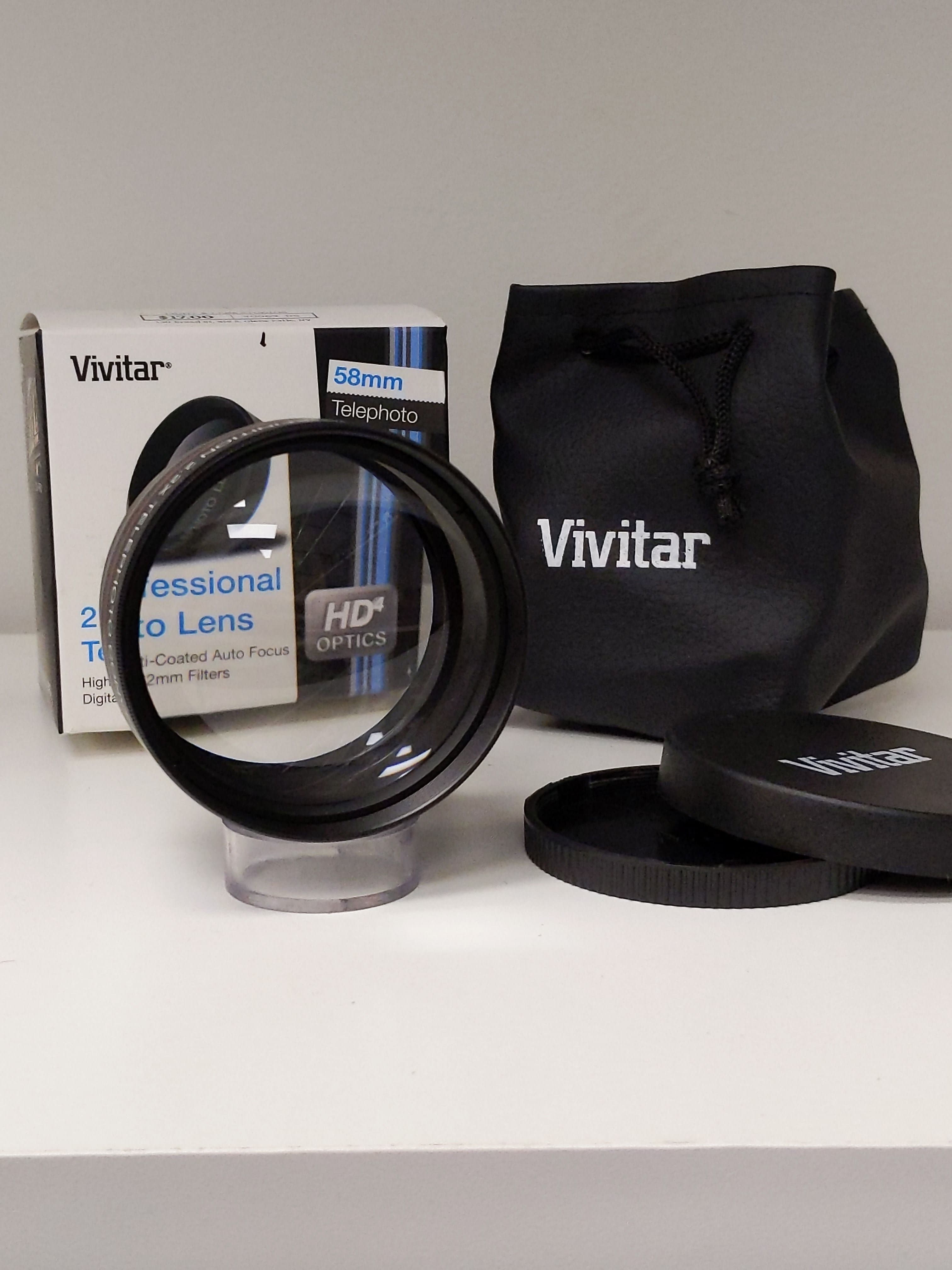 Vivitar 2.2x Professional Telephoto Lens Attachment w/ Original Box & Bag (58mm) #0069 - Thumbnail 3