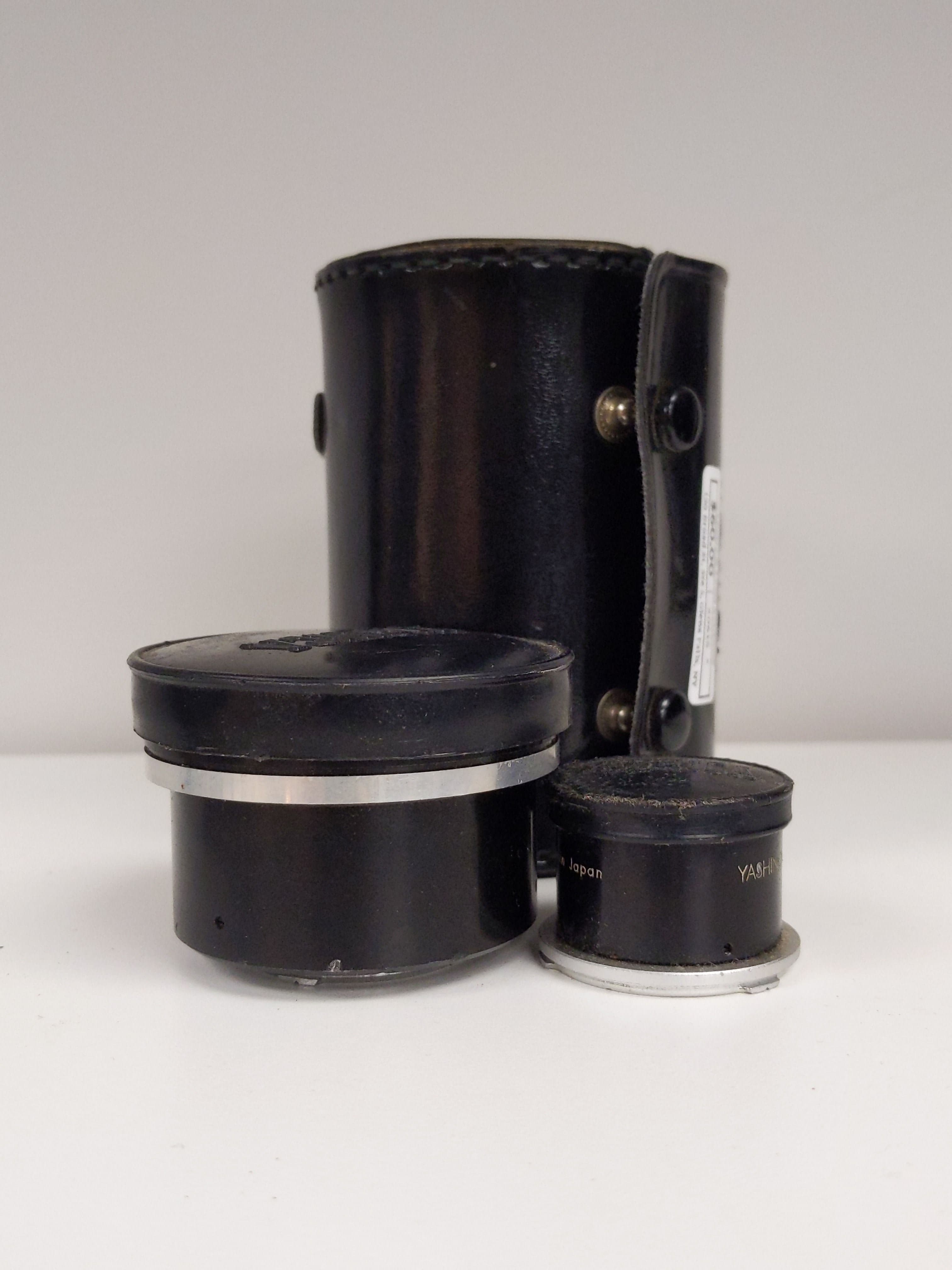 Yashica Yashinon Aux Telephoto Lens w/ Viewer & Leather Case (Bay-1 TLR Mount) #0615