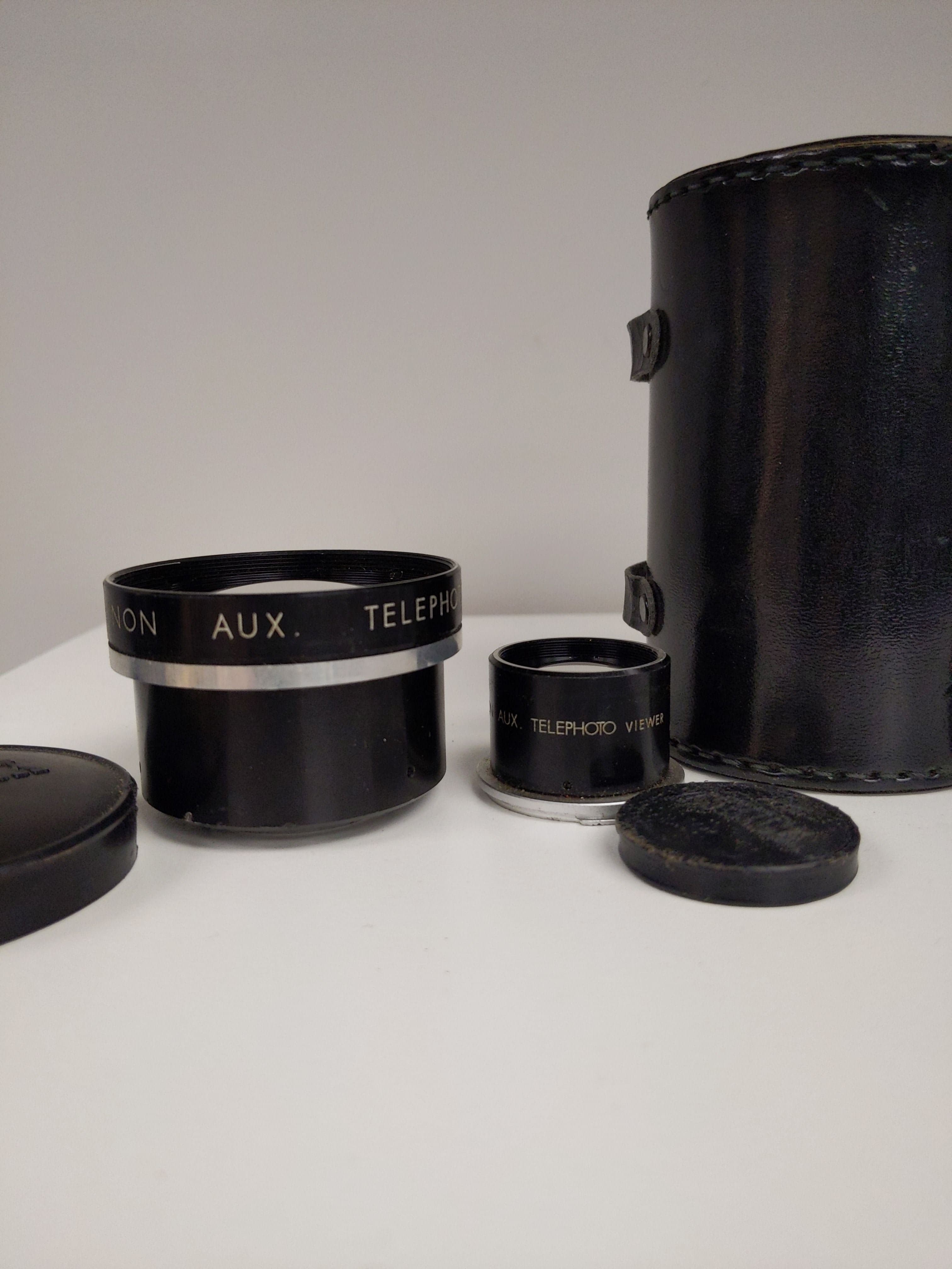 Yashica Yashinon Aux Telephoto Lens w/ Viewer & Leather Case (Bay-1 TLR Mount) #0615 - Thumbnail 3