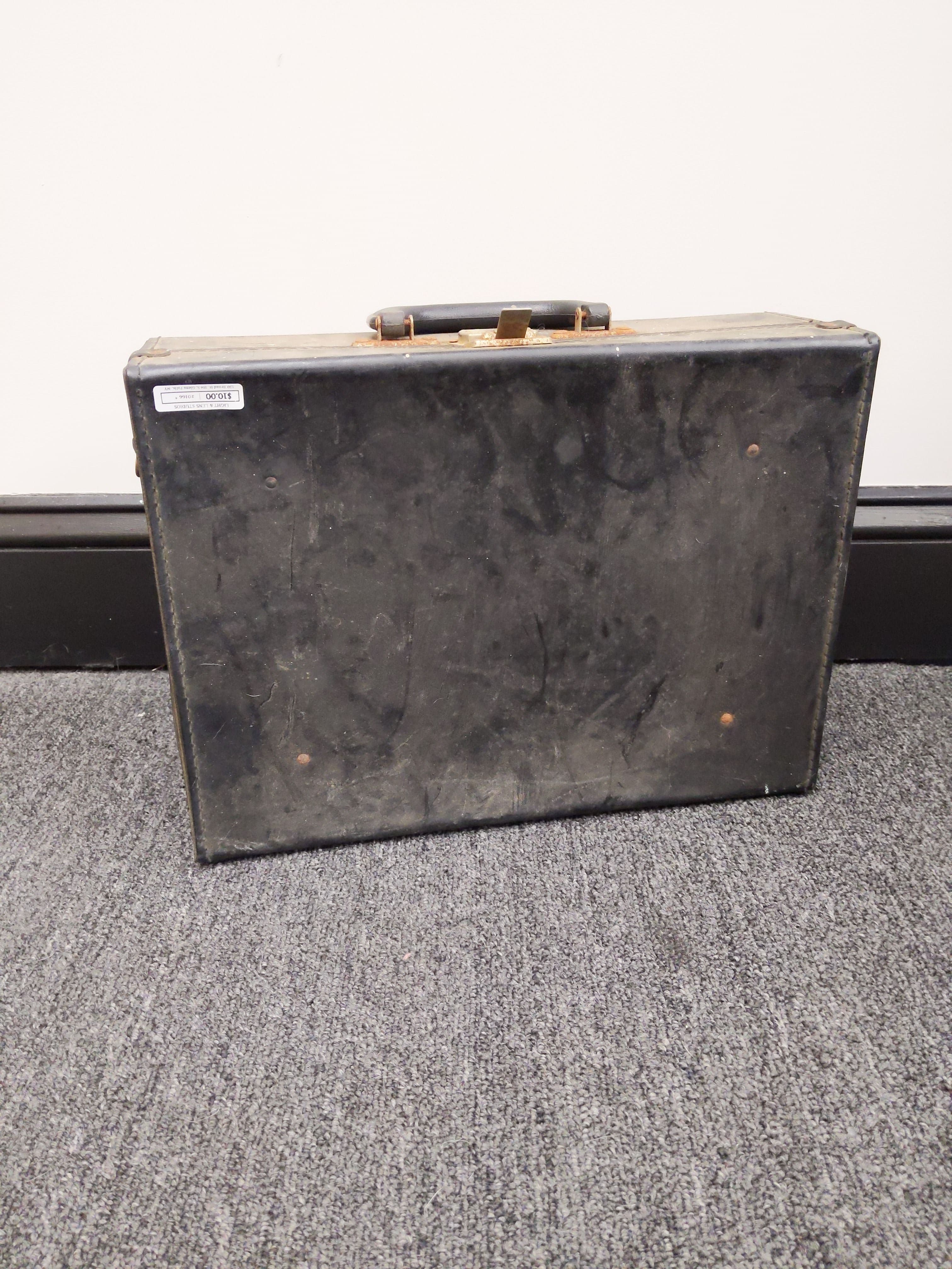 Briefcase for Polaroid 360 Land Camera (Blue Interior, Leather Exterior) #0166