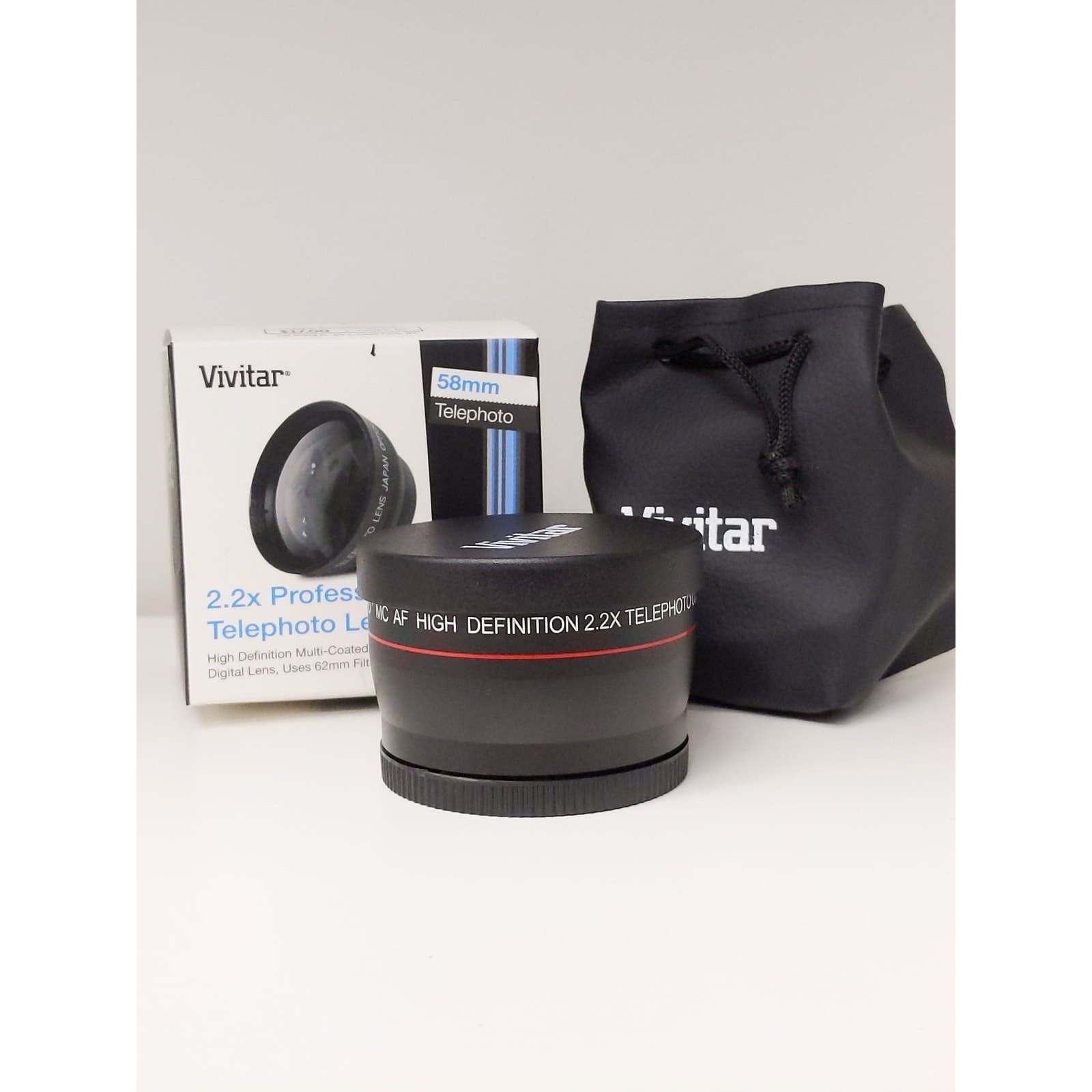 Vivitar 2.2x Professional Telephoto Lens Attachment w/ Original Box & Bag (58mm) #0069 - Regular - Thumbnail 2