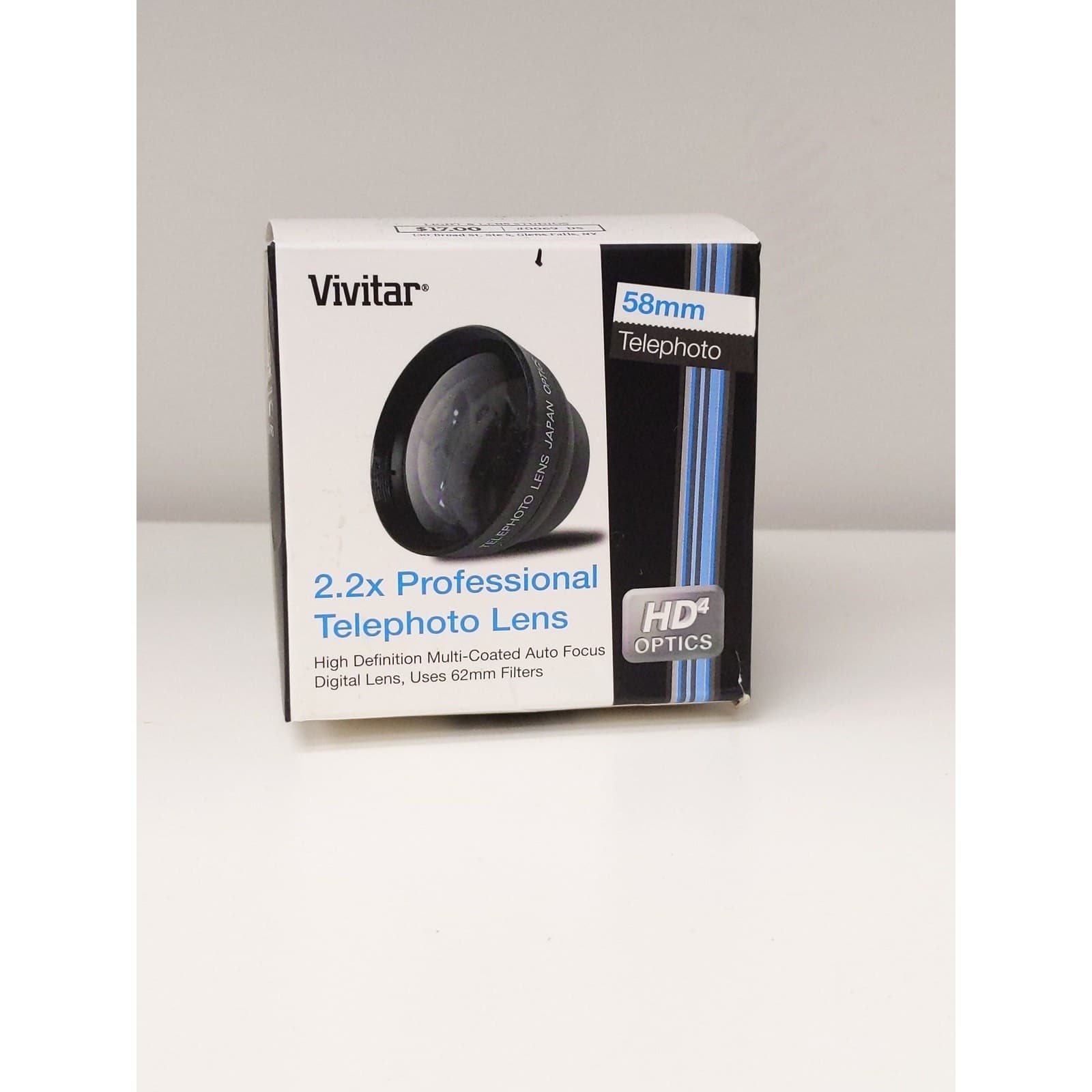 Vivitar 2.2x Professional Telephoto Lens Attachment w/ Original Box & Bag (58mm) #0069 - Regular