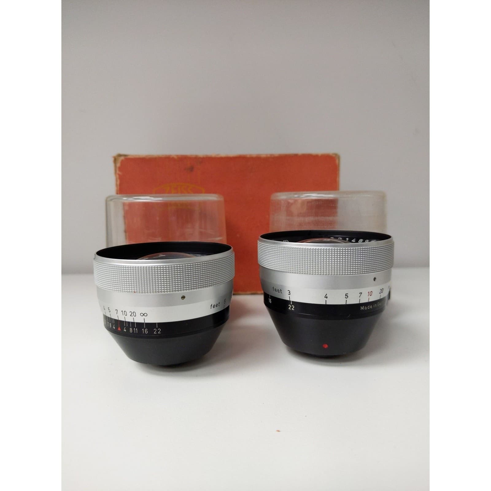 Zeiss Ikon Pantar Interchangable 30mm f/4 & 75mm f/4 Lens Kit w/ Box (Contaflex Alpha/Beta/Prima Mount) #0686 - Regular - Thumbnail 2