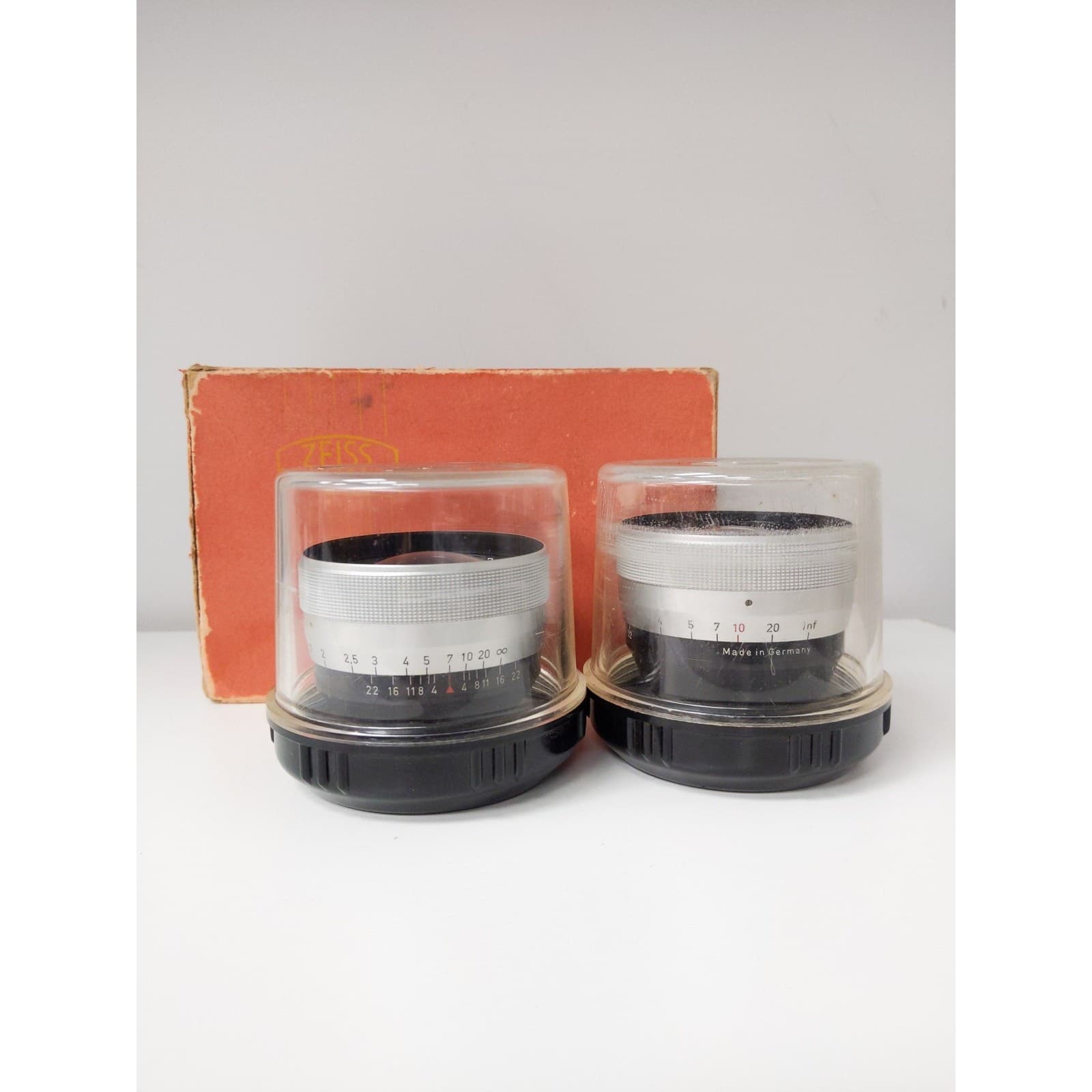 Zeiss Ikon Pantar Interchangable 30mm f/4 & 75mm f/4 Lens Kit w/ Box (Contaflex Alpha/Beta/Prima Mount) #0686 - Regular
