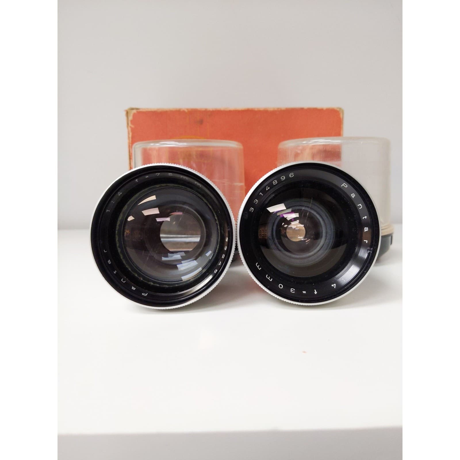 Zeiss Ikon Pantar Interchangable 30mm f/4 & 75mm f/4 Lens Kit w/ Box (Contaflex Alpha/Beta/Prima Mount) #0686 - Regular - Thumbnail 3