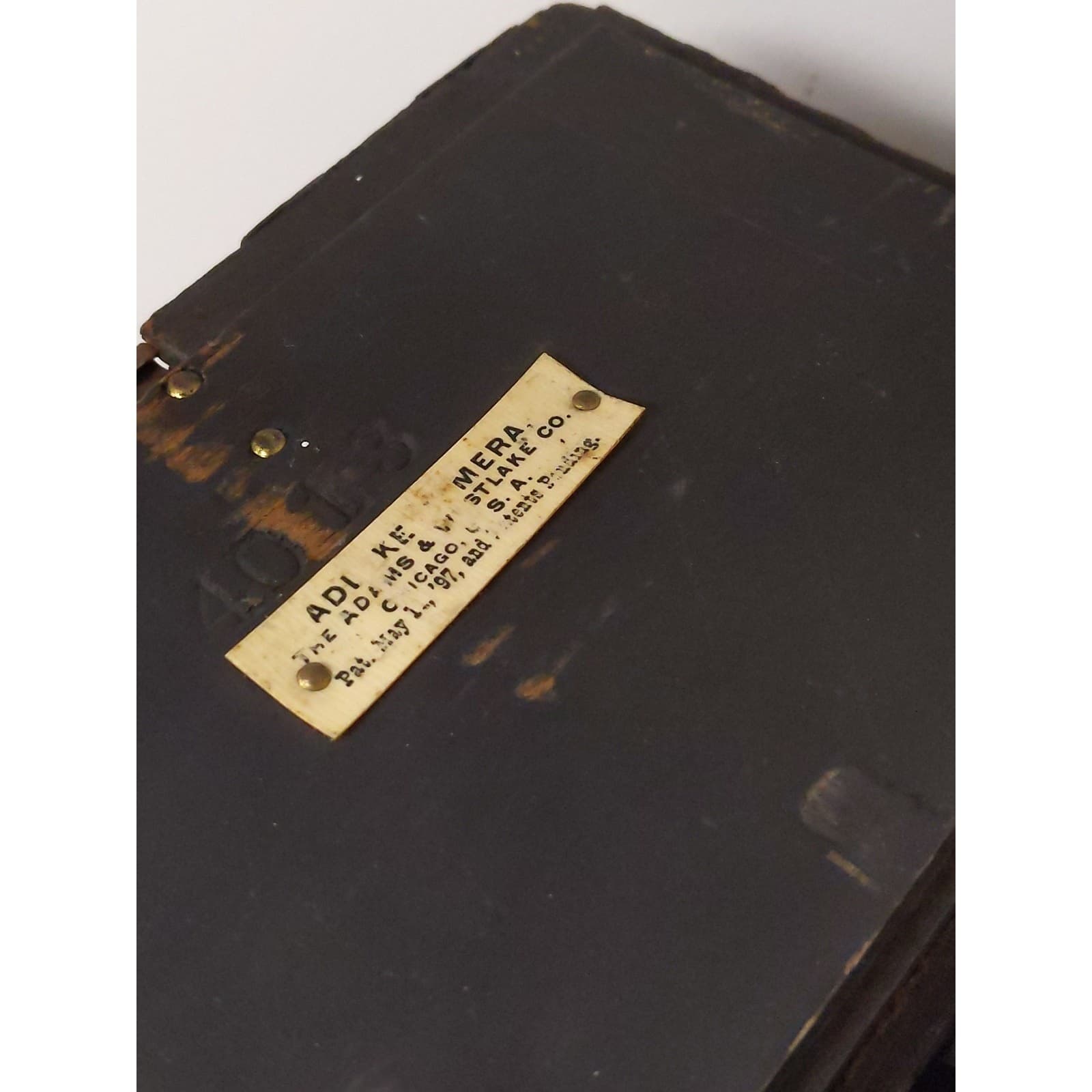 Adams & West Lake Co 1897Adlake Large Format Box Camera w/ 7 4x5 Negative Holders #0737 - Regular - Thumbnail 4