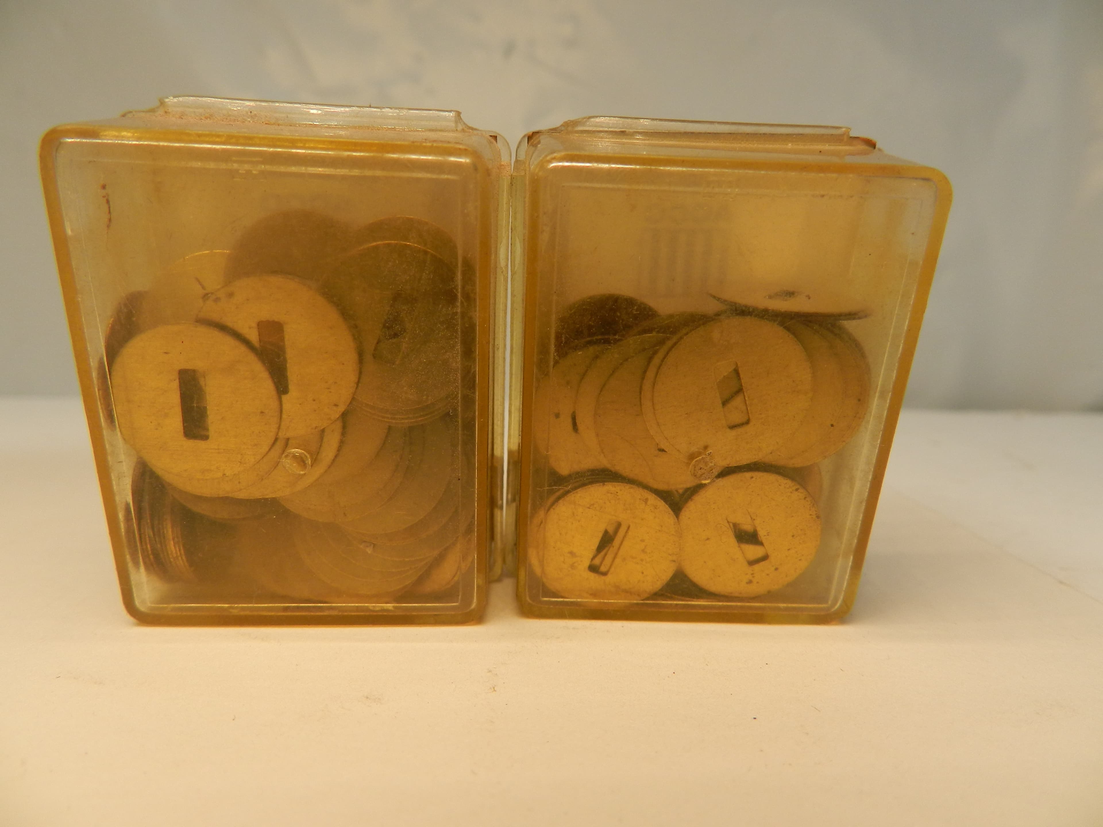 2 ACCO 71511 No.2 Brass Washers, 1/2" Diameter, Pack of 100 Each (P46J)