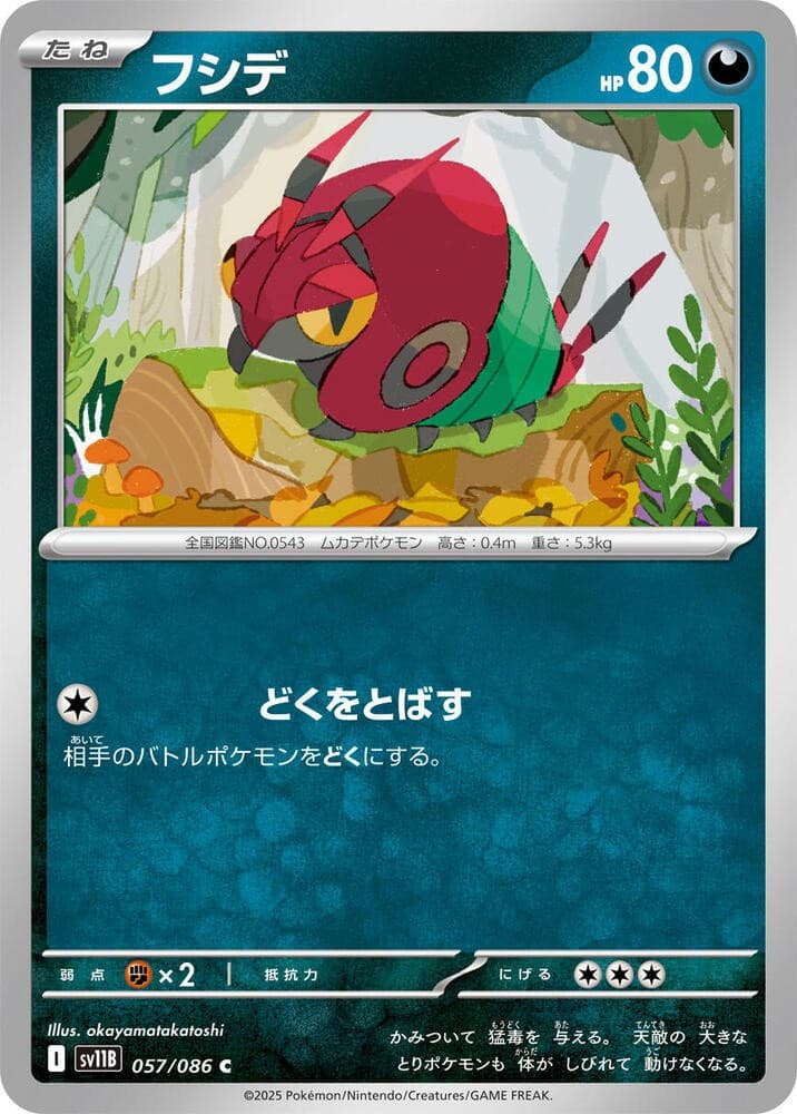 Venipede Common SV11B: Black Bolt 057/086 NM