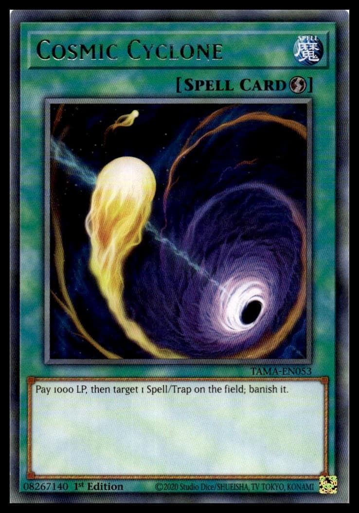 Cosmic Cyclone 1st Edition Secret Rare 2017 Mega-Tins Mega Pack