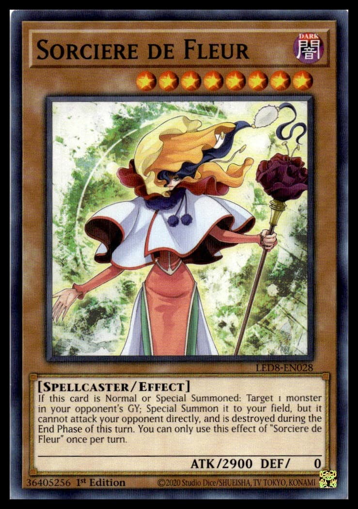 Sorciere de Fleur 1st Edition Common Legendary Duelists: Synchro Storm LED8-EN02