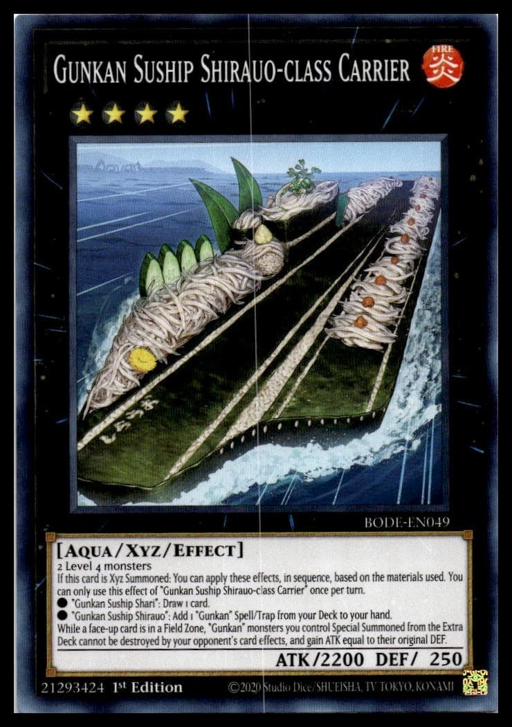 Gunkan Suship Shirauo-class Carrier 1st Edition Common 2022 Tin of the Pharaoh's