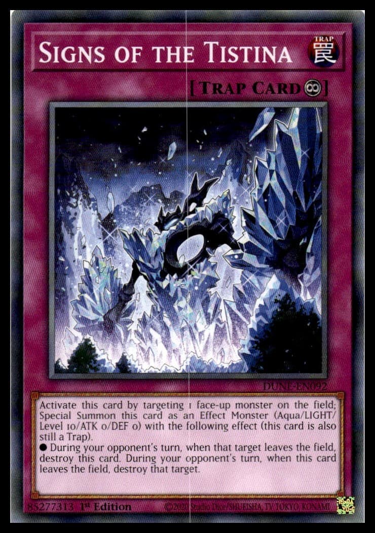 Signs of the Tistina 1st Edition Common Duelist Nexus DUNE-EN092 NM