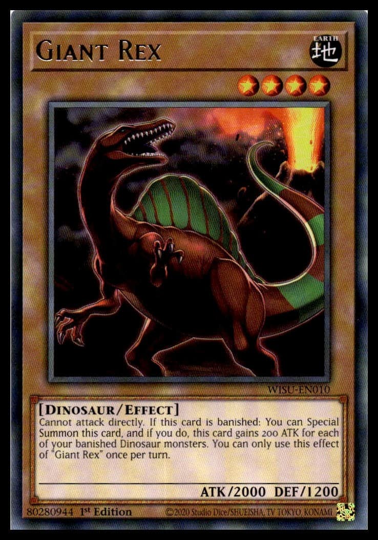 Giant Rex 1st Edition Rare Wild Survivors WISU-EN010 NM