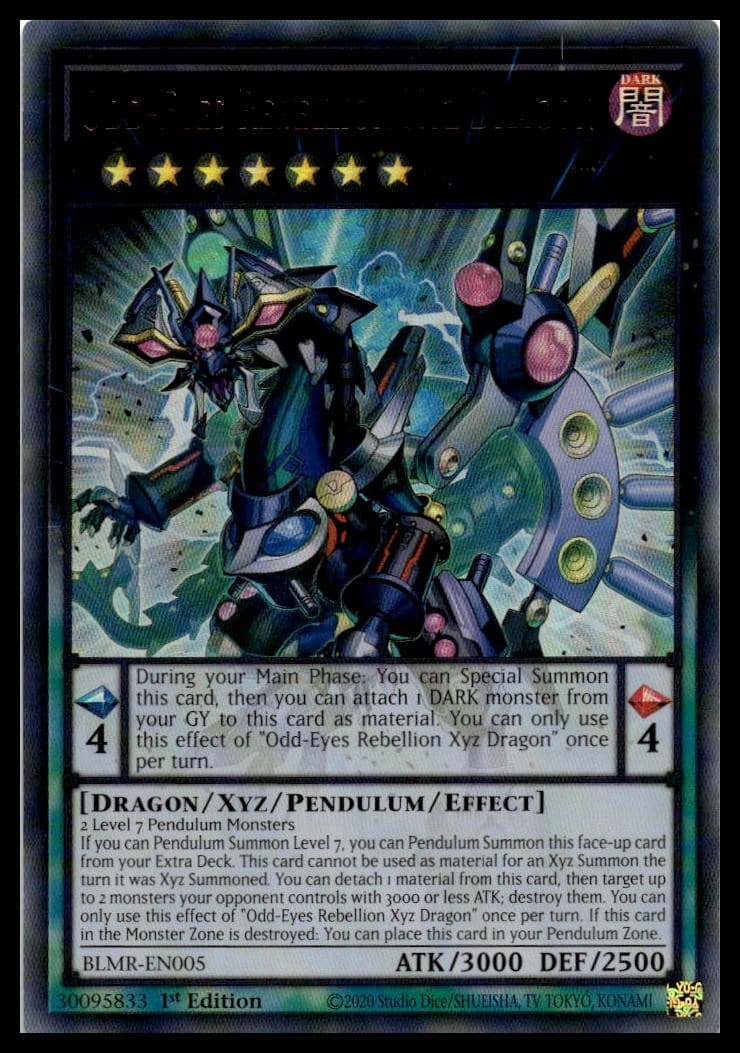 Odd-Eyes Rebellion Xyz Dragon 1st Edition Ultra Rare Battles of Legend: Monstrou