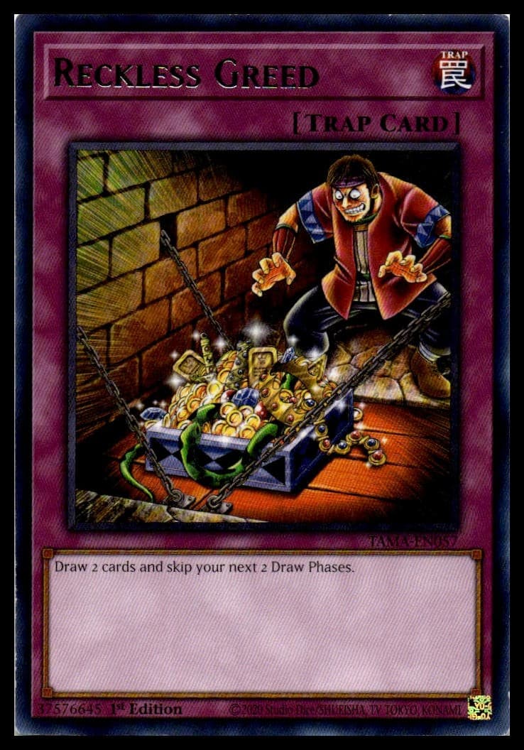 Reckless Greed 1st Edition Common Structure Deck: Powercode Link SDPL-EN038 NM