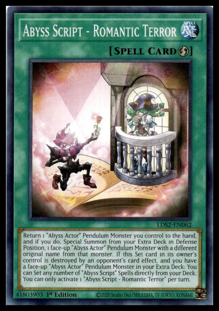 Abyss Script - Romantic Terror 1st Edition Common Legendary Duelists: Season 2 L