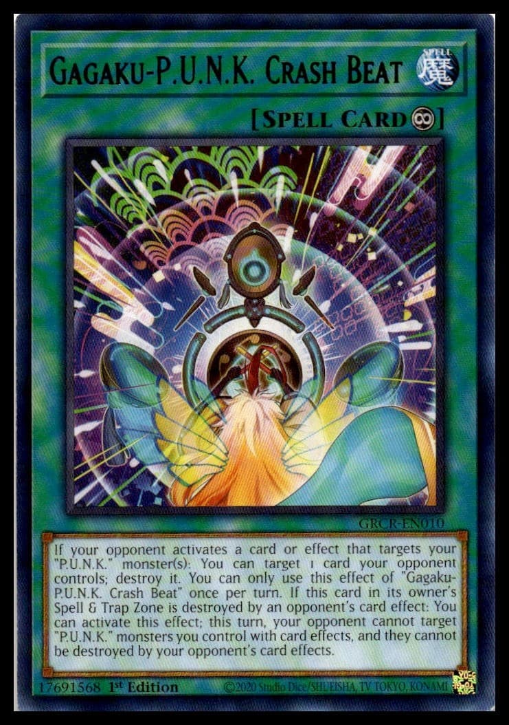 Gagaku-P.U.N.K. Crash Beat 1st Edition Rare The Grand Creators GRCR-EN010 NM