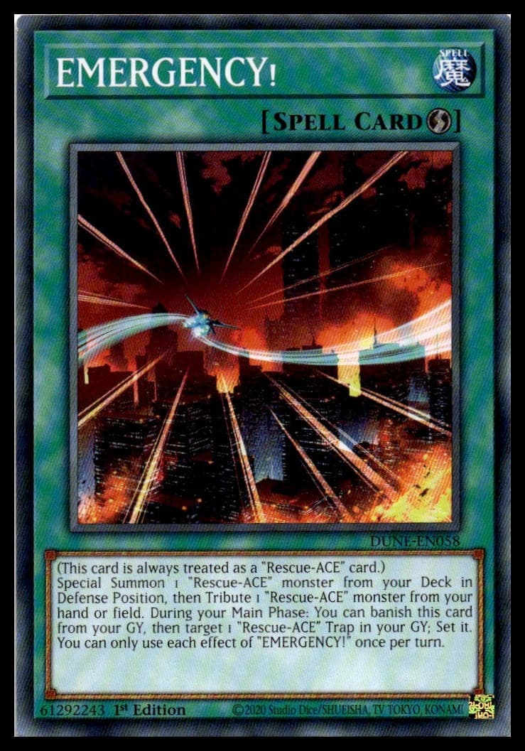 EMERGENCY! 1st Edition Rare Maze of Millennia MZMI-EN081 NM