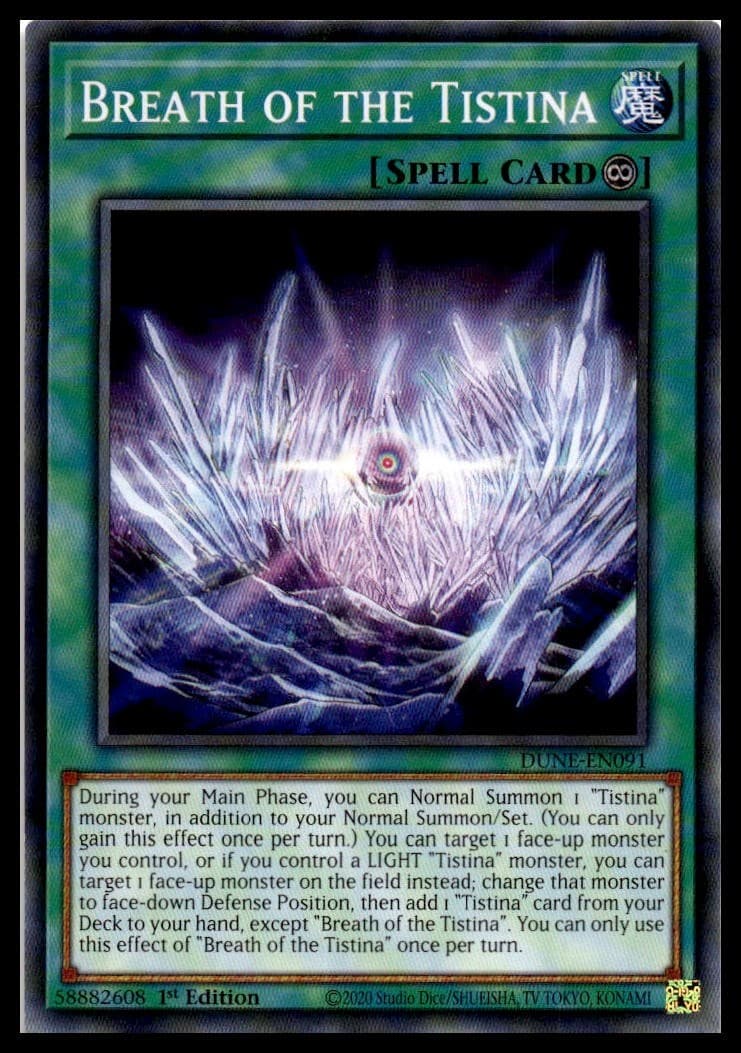 Breath of the Tistina 1st Edition Common Duelist Nexus DUNE-EN091 NM