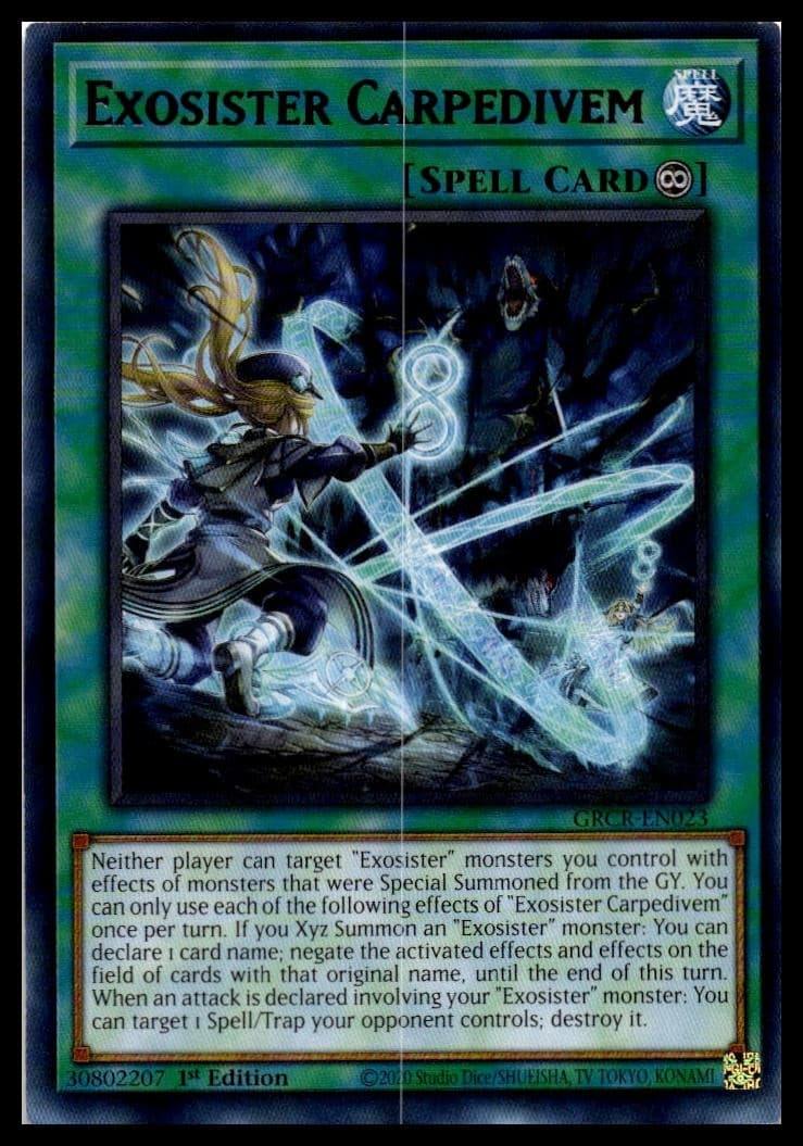 Exosister Carpedivem 1st Edition Super Rare 25th Anniversary Tin: Dueling Heroes